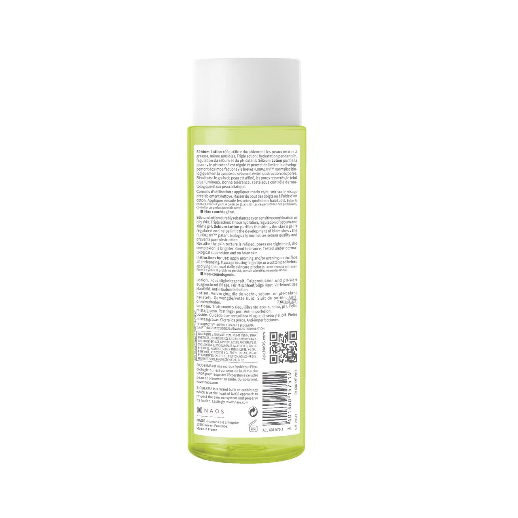 Bioderma Sébium Lotion – Soin rééquilibrant Eau-Sébum-pH – 200 ml