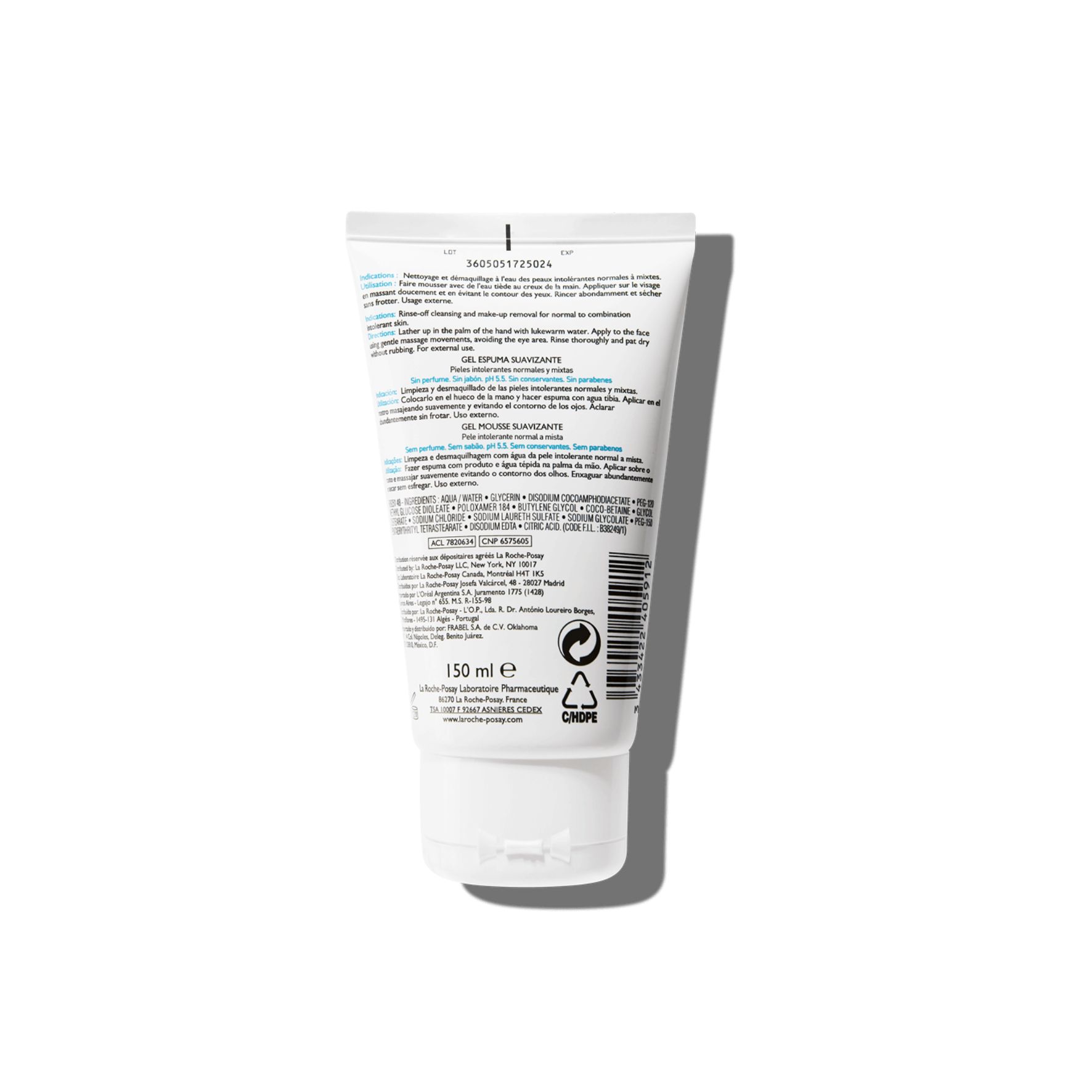 La Roche-Posay Toleriane Gel Moussant Adoucissant – 150 ml