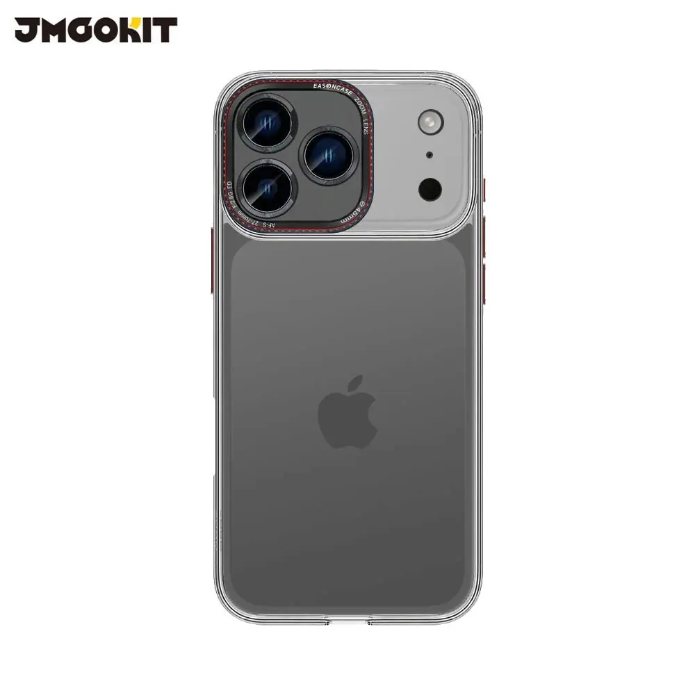 Coque de Protection Canon Lens JMGOKIT pour Apple iPhone 17 Pro Max – Transparent ou Noir