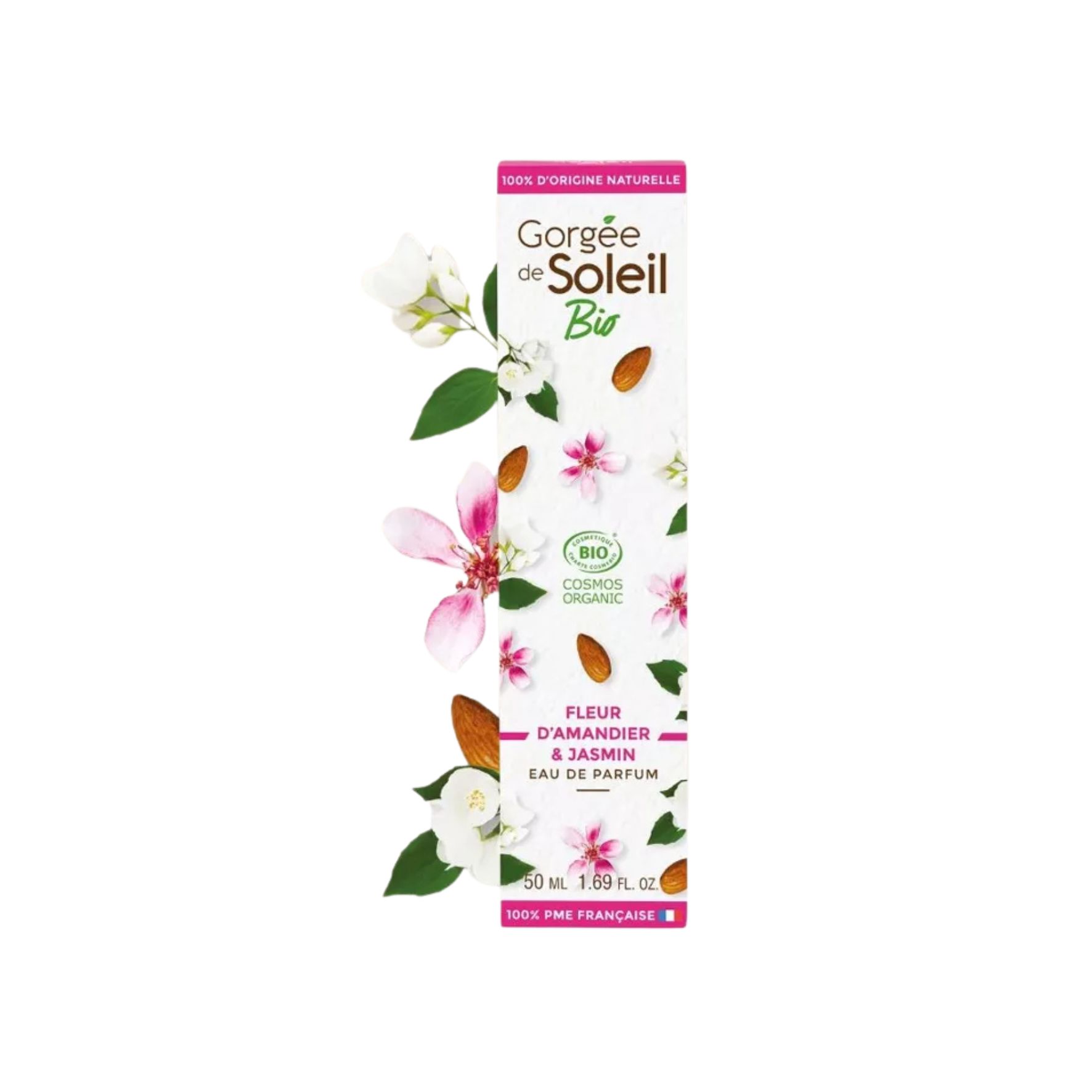 Gorgée de Soleil Eau de Parfum Fleur d’Amandier et Jasmin – Certifiée BIO COSMOS – 50 ml