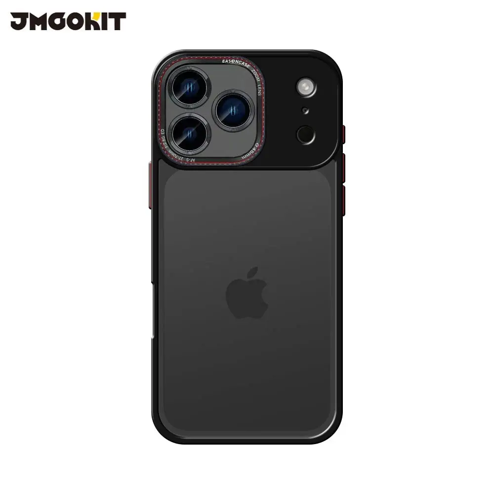 Coque de Protection Canon Lens JMGOKIT pour Apple iPhone 17 Pro Max – Transparent ou Noir