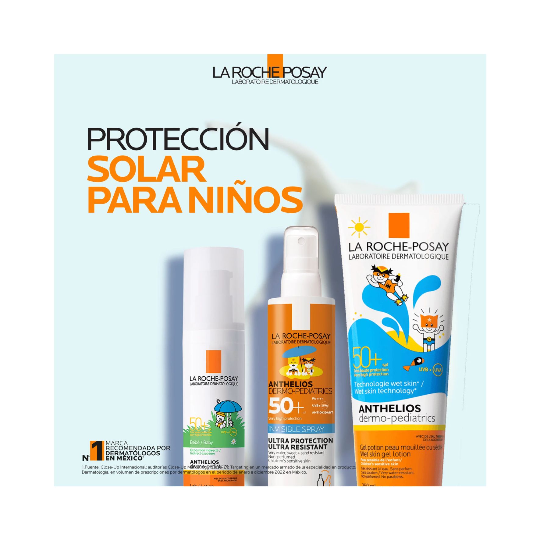 LA ROCHE-POSAY Anthelios Dermo-Pediatrics Spray Invisible SPF50+ – 200 ml