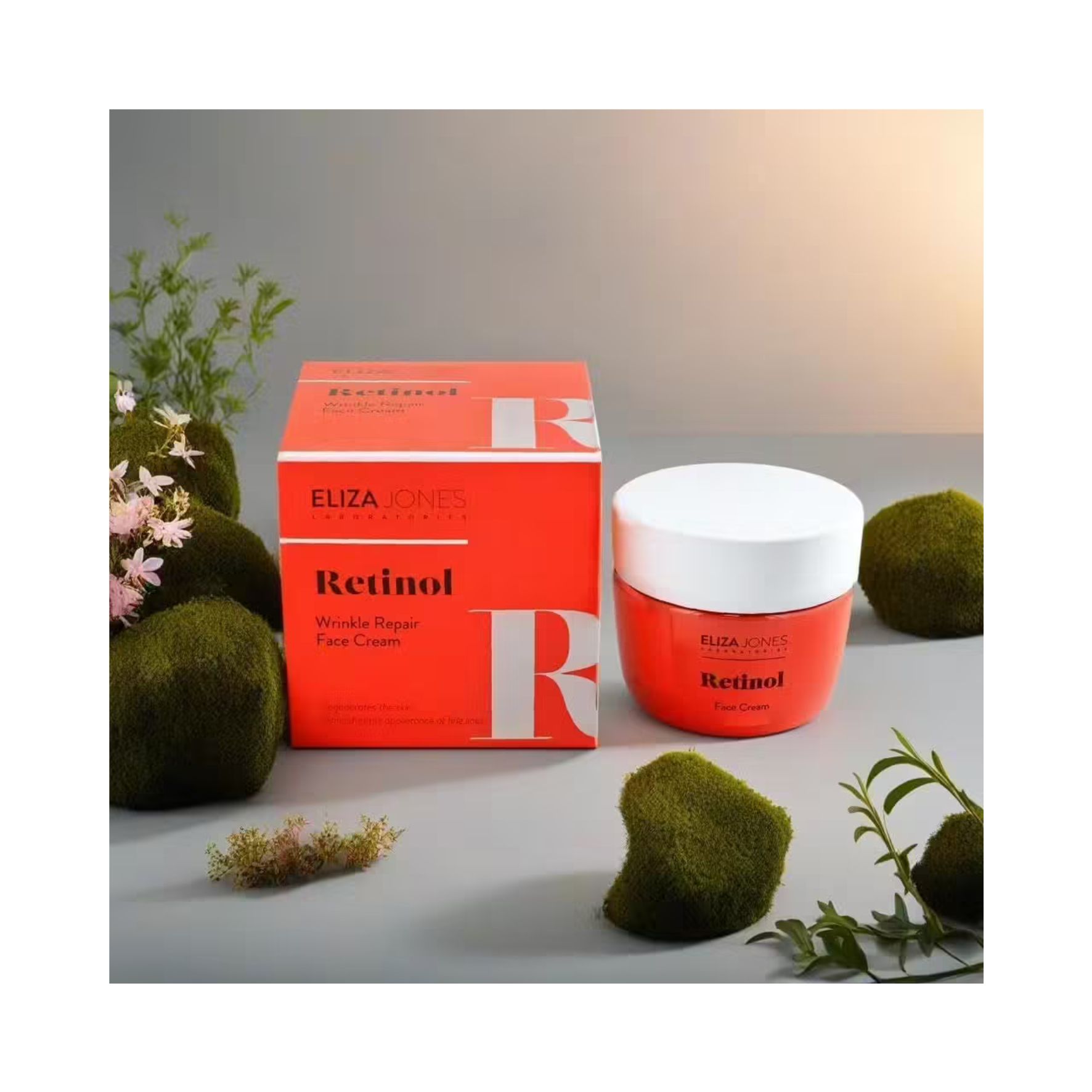 Eliza Jones Crème de Jour Visage 50 ml – Hydratation intensive, anti-rides au rétinol, éclat & réparation Wrinkle Repair