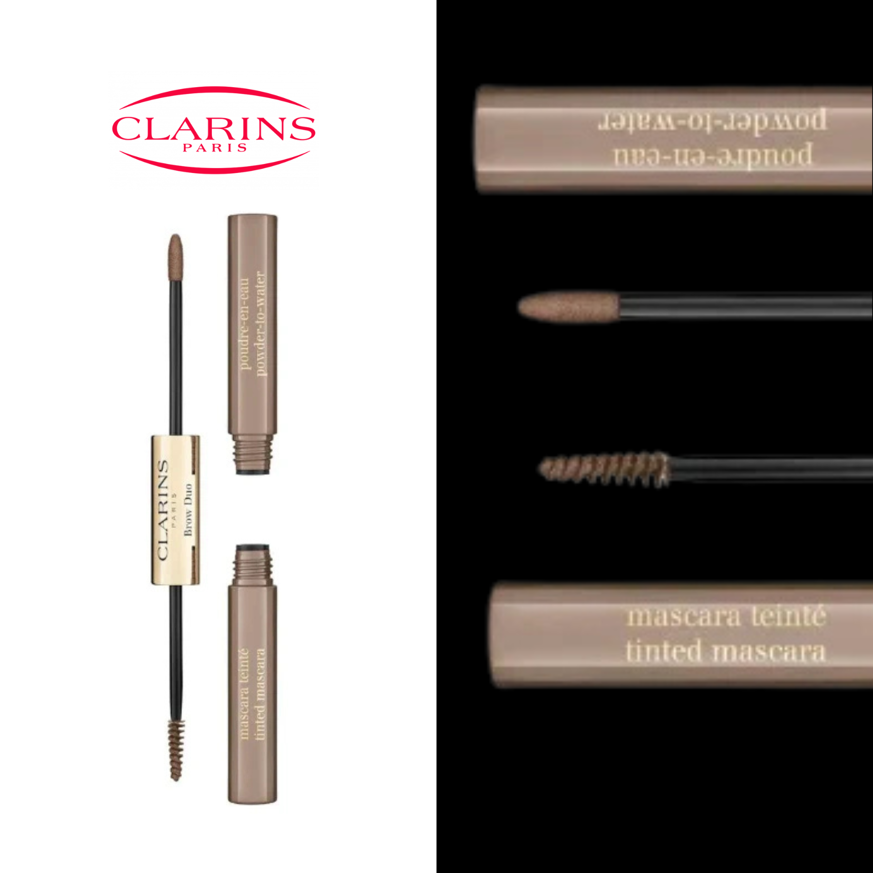 Clarins - Duo Sourcils - Brow DUO 01 Tawny Blond - Définit sculpte et Fixe les sourcils