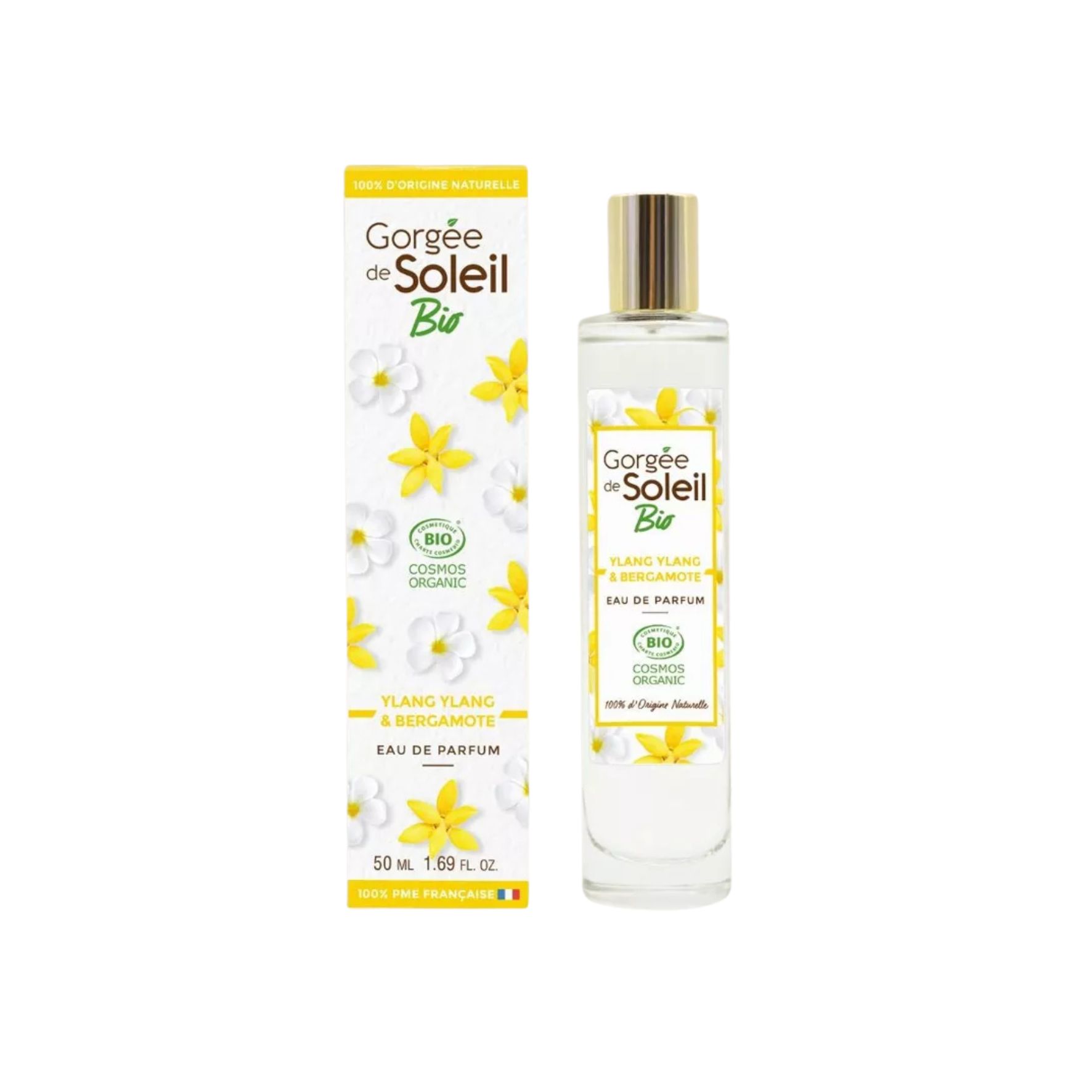 Gorgée de Soleil Eau de Parfum Ylang Ylang et Bergamote – BIO COSMOS 50 ml