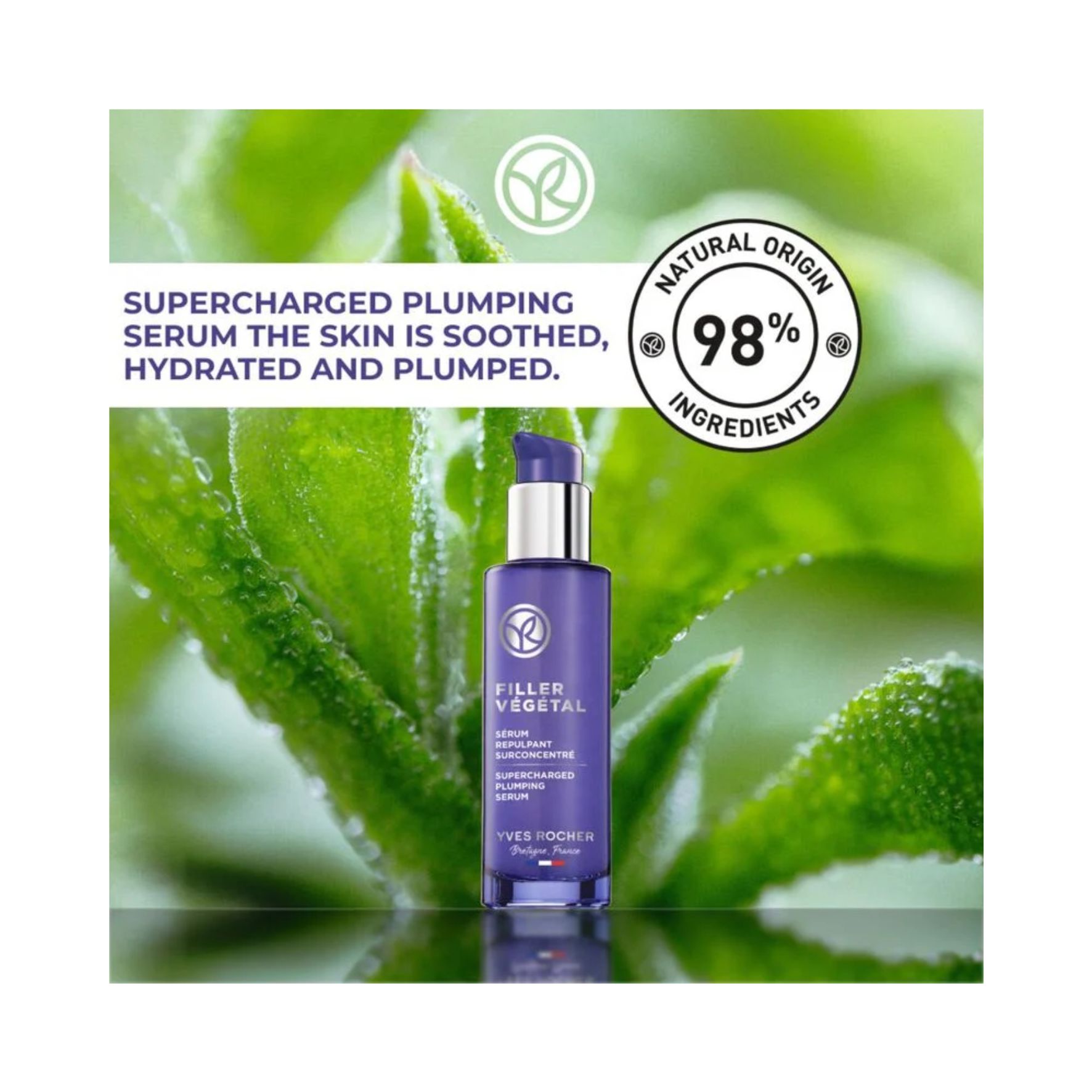 Yves Rocher - Filler végétal - Sérum Anti-Rides Repulpant Végétal Suralimenté 30 ml