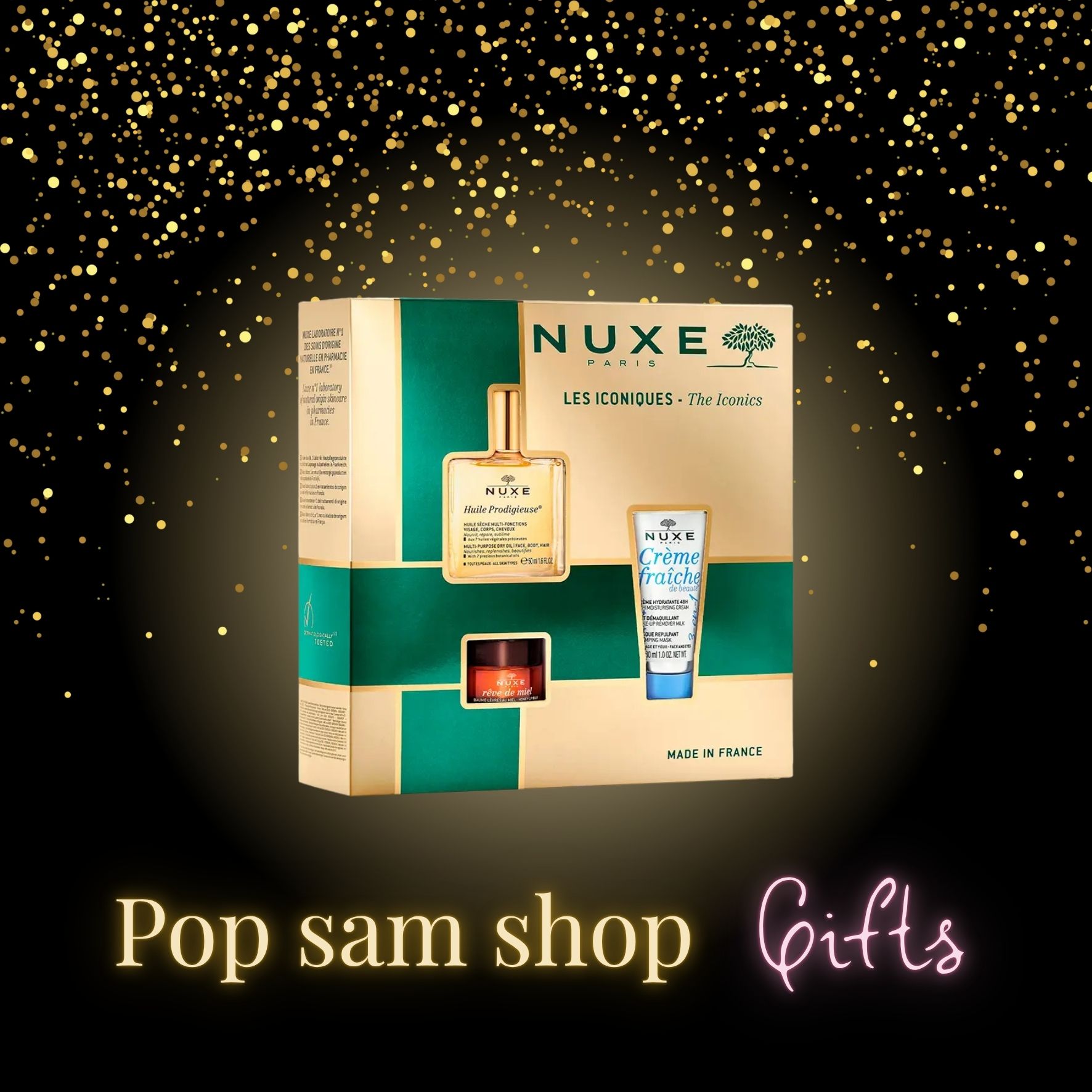 Nuxe coffret « La Fête en Rose » – Huile Prodigieuse Florale 100 ml + Parfum 15 ml + Gelée de Douche 100 ml + Bougie d’intérieur 70g