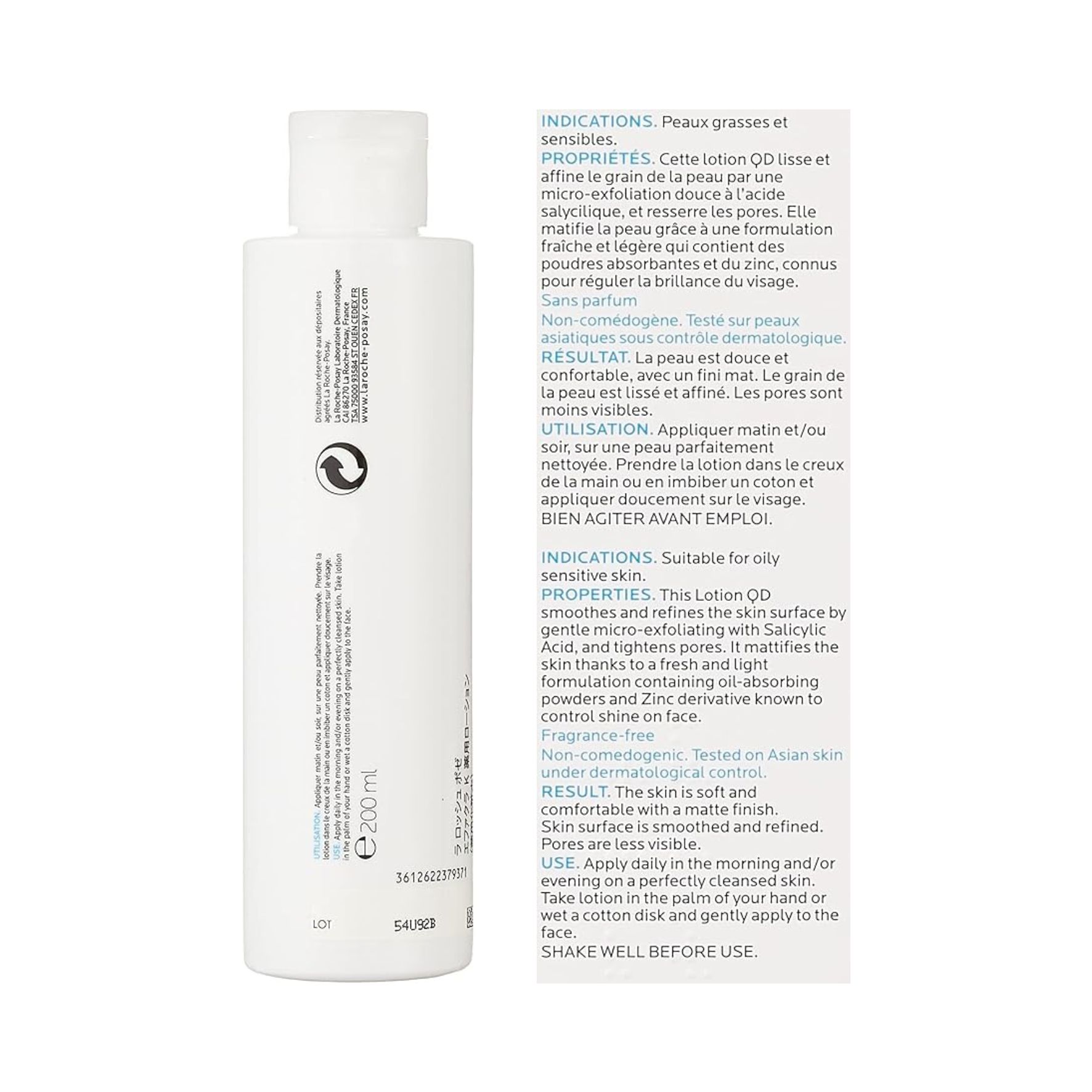 La Roche-Posay Effaclar K(+) LOTION QD - Lotion Hydratante – 100 ml