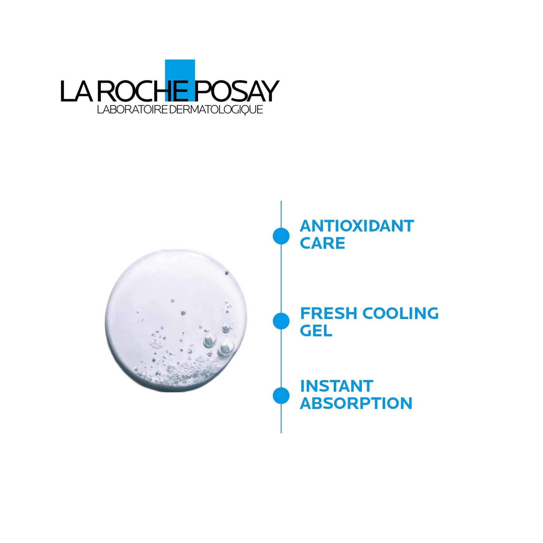 La Roche-Posay Posthelios Hydra-Gel Anti-Oxydant Après-Soleil 100 ml – Gel après-soleil frais, apaisant & hydratant longue durée