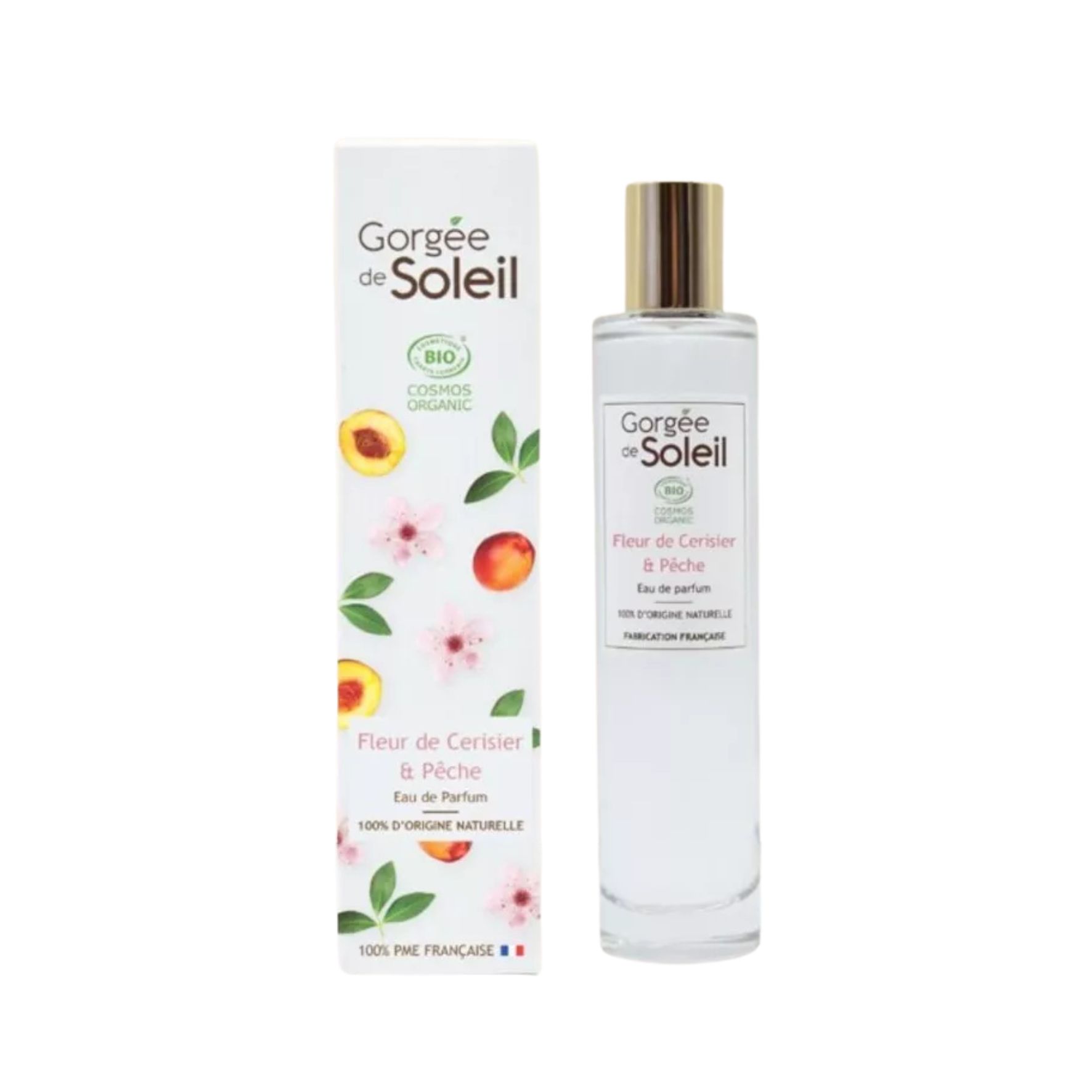 Gorgée de Soleil Eau de Parfum Fleur de Cerisier et Pêche – BIO COSMOS 50 ml