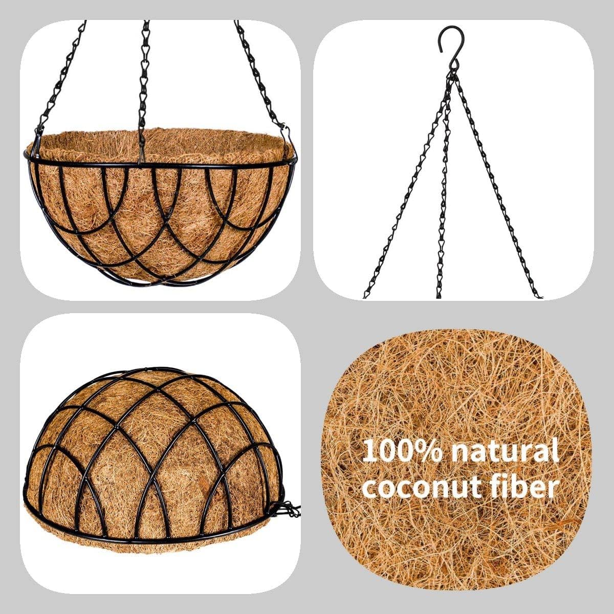 Maceta De Coco Colgante 