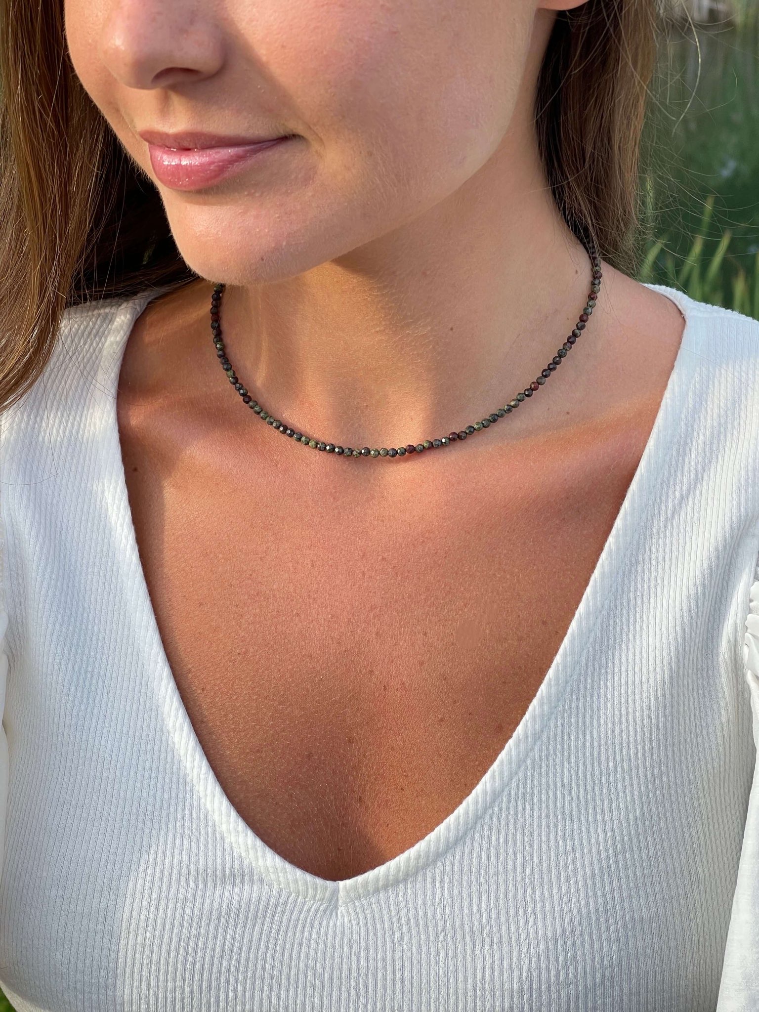 Heliotropo vėrinys, briaunuotas 3 mm