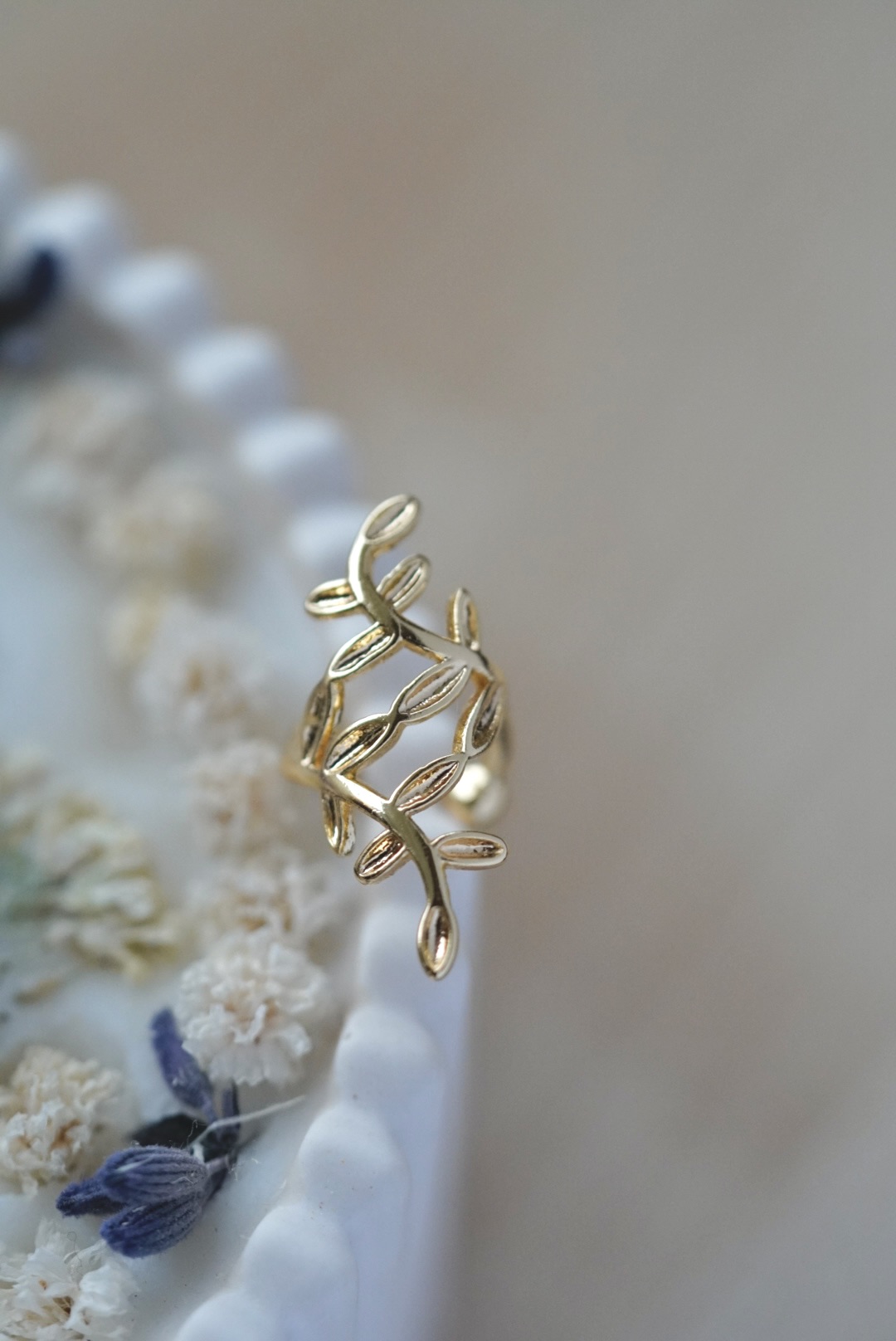 Gėlės ear cuff