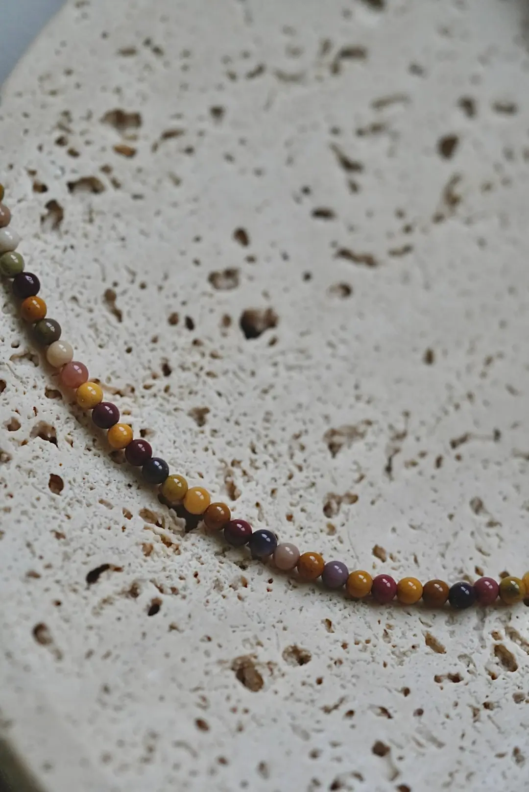 Mokaito vėrinys su širdele, 2 mm