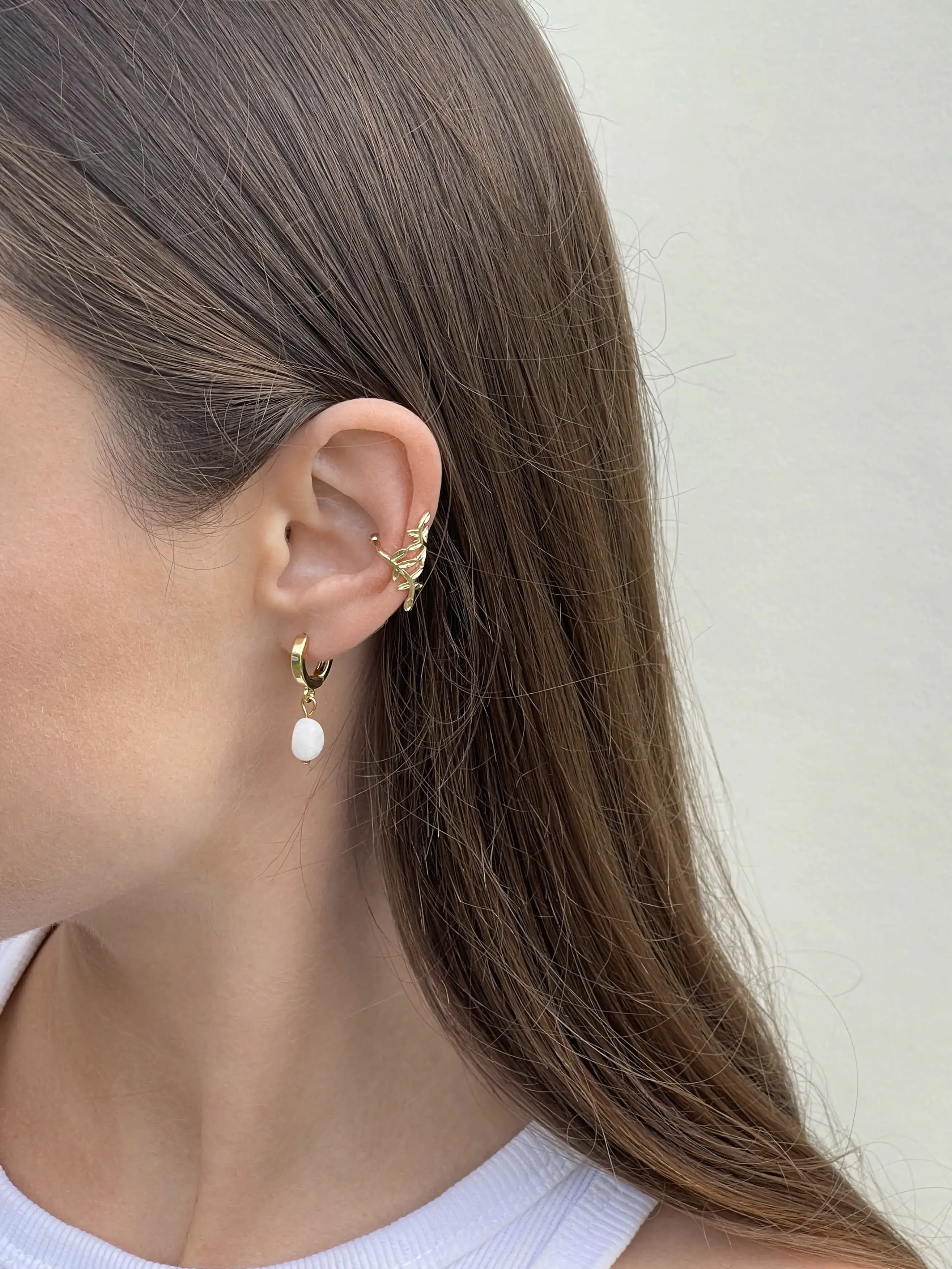 Gėlės ear cuff