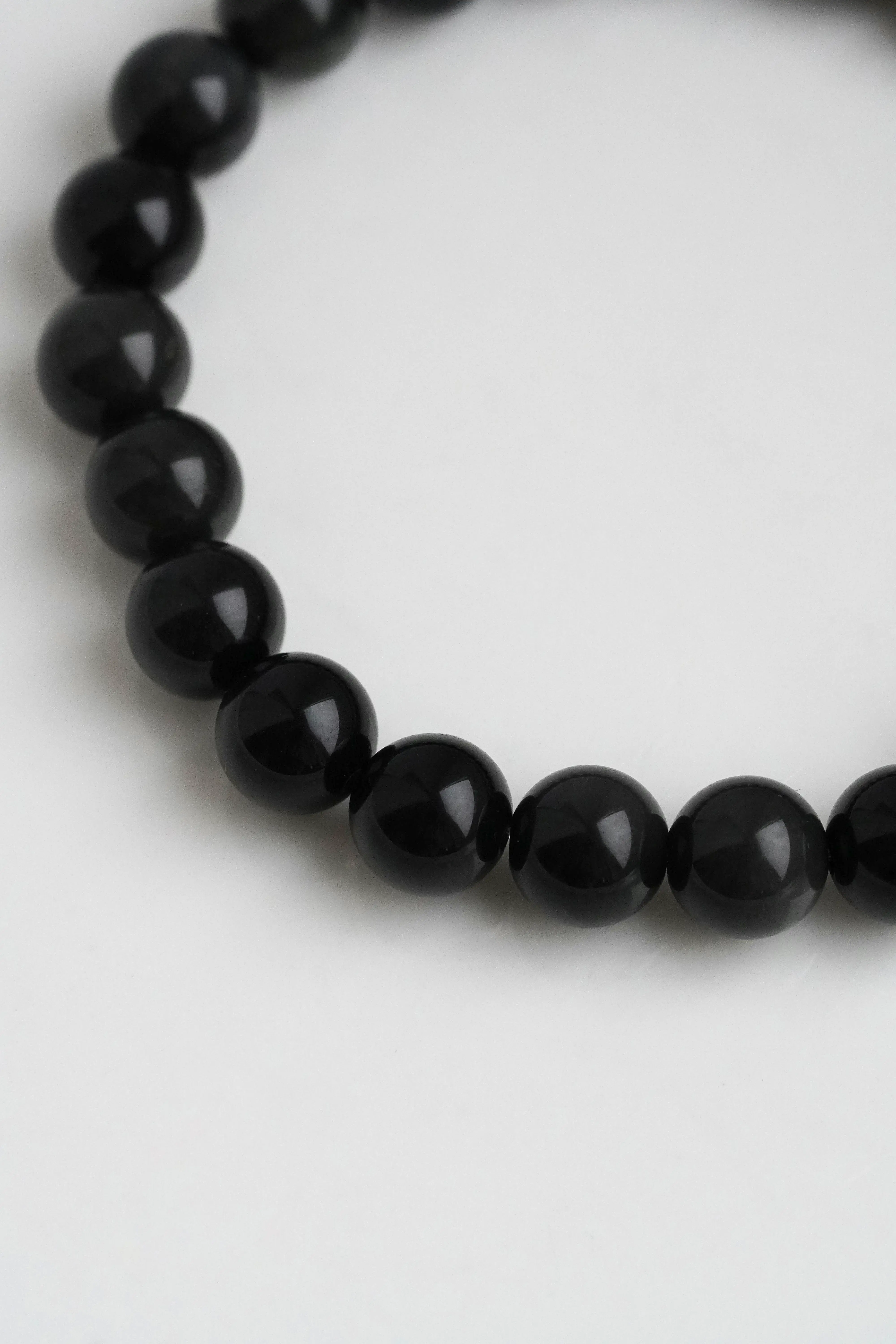 Obsidiano apyrankė, 8 mm