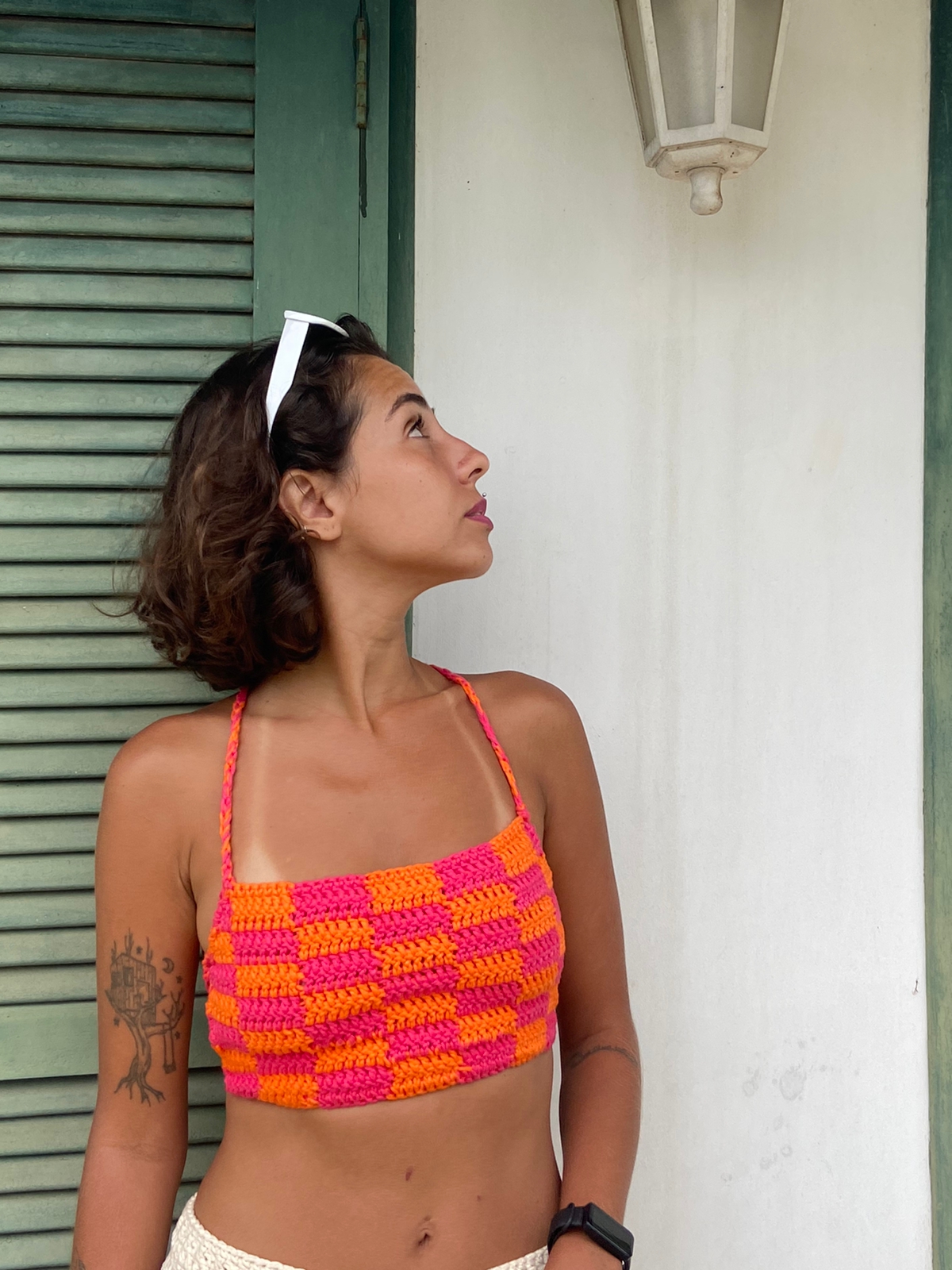 TOP MARESIA QUADRICULADO