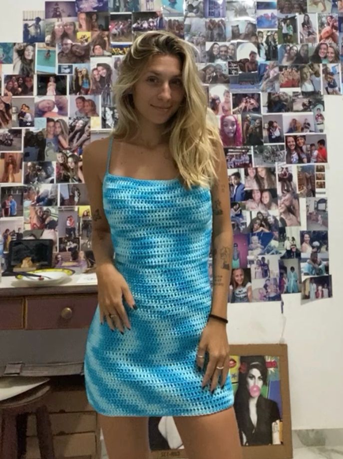 VESTIDO MARESIA AZUL MESCLADO