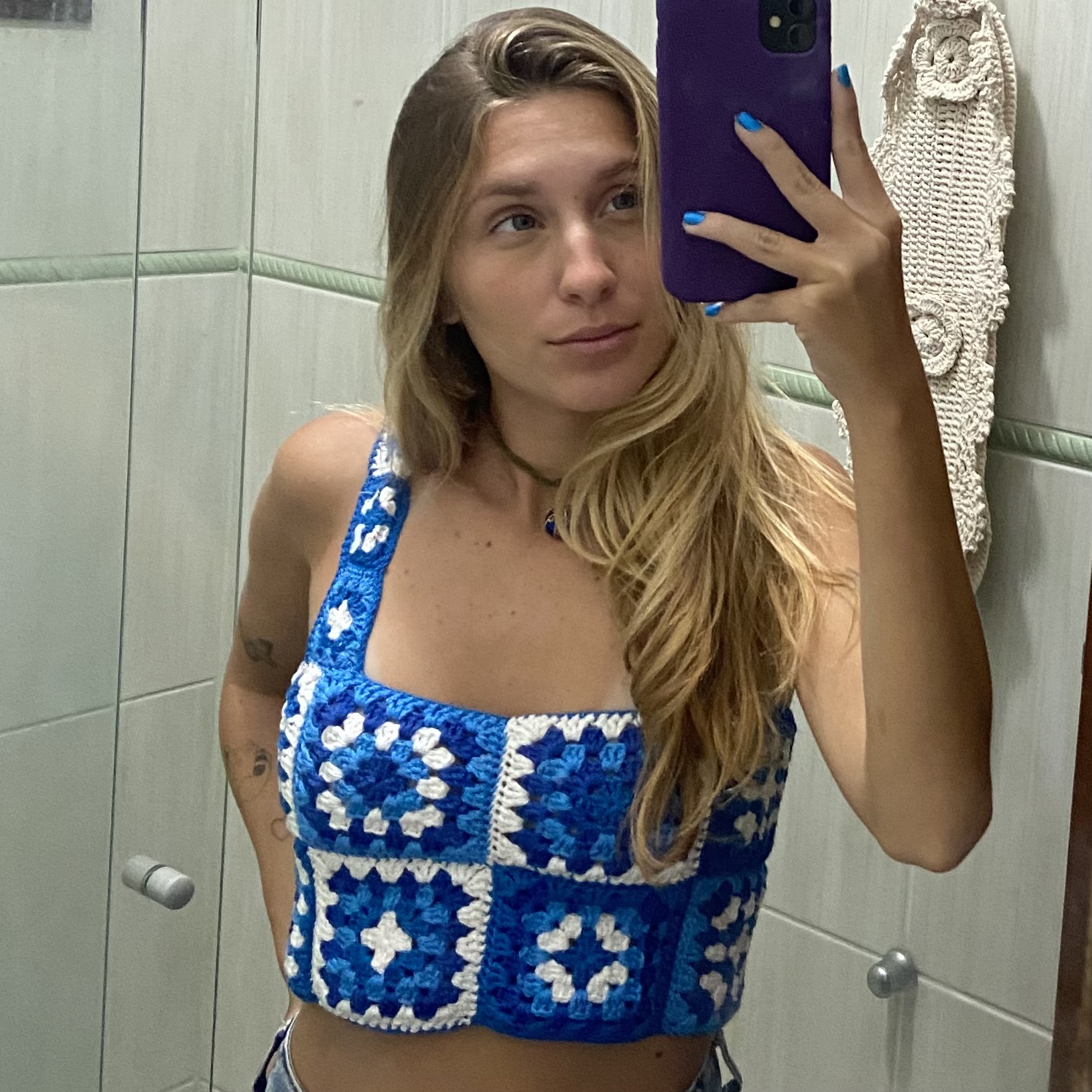 CROPPED MARÉ AZUL