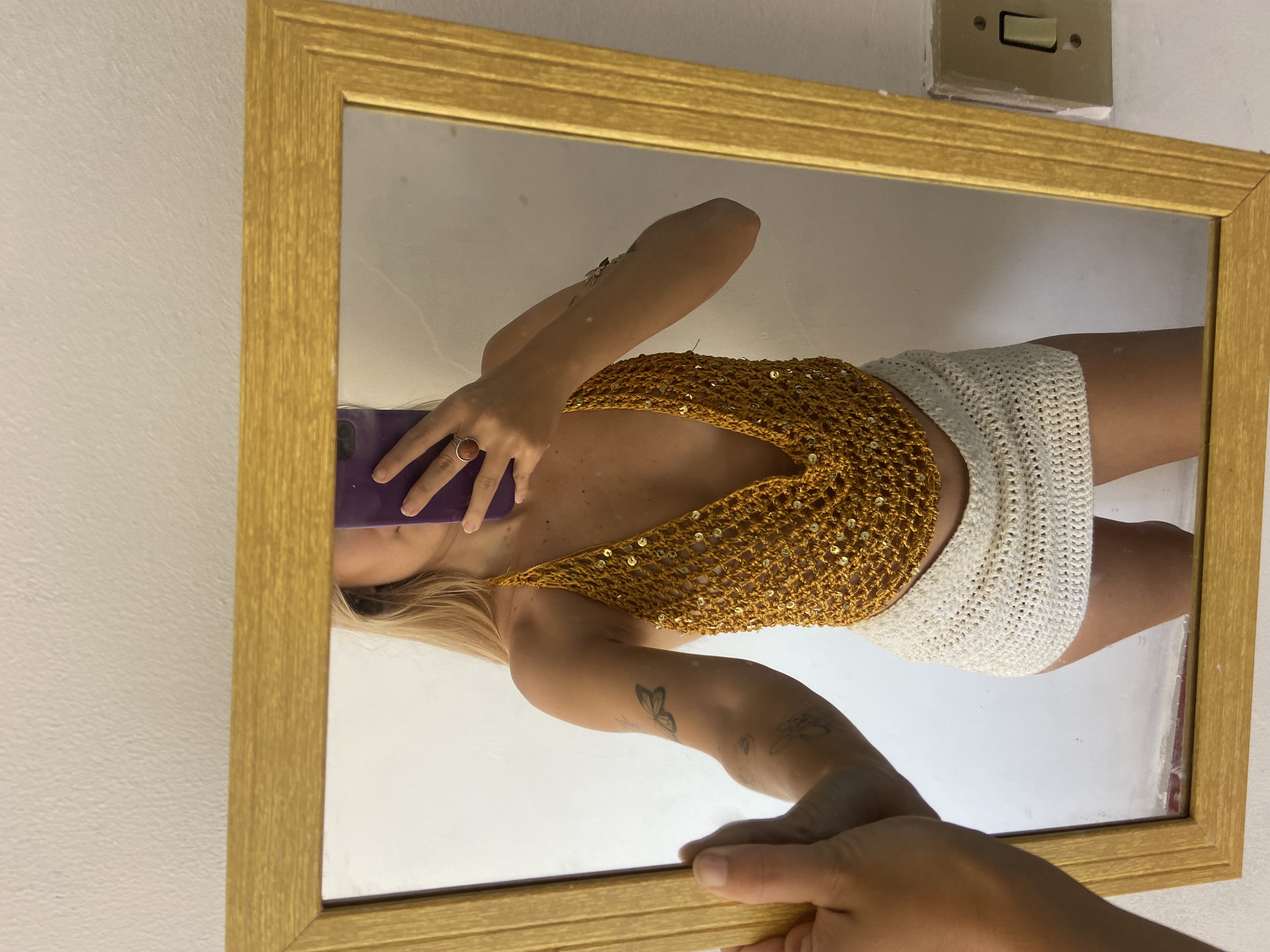 Cropped encanto lantejoulas 