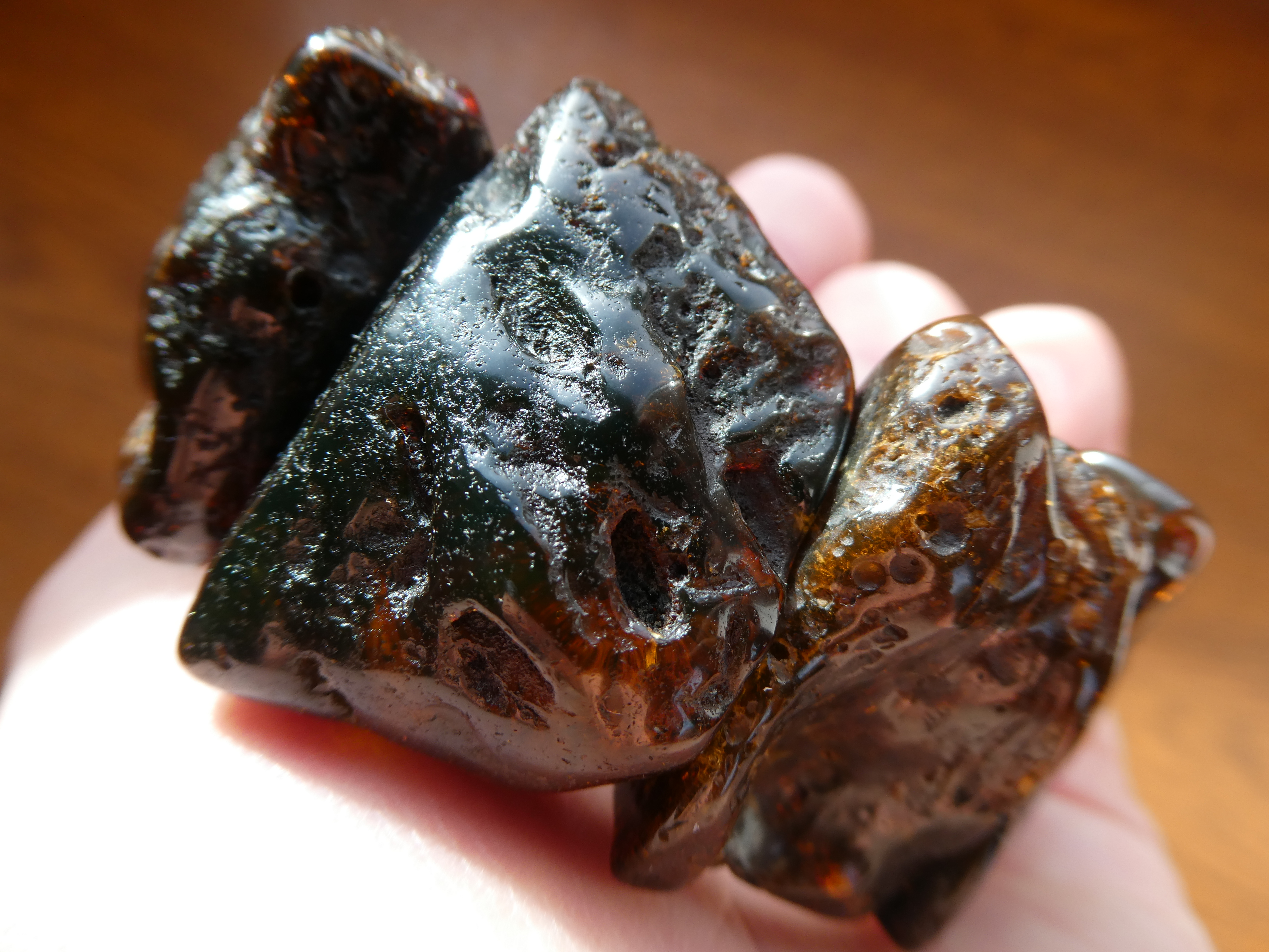 EVEN IN THE DARK I SEE YOUR BEAUTY Rough Untreated Amber Bracelet