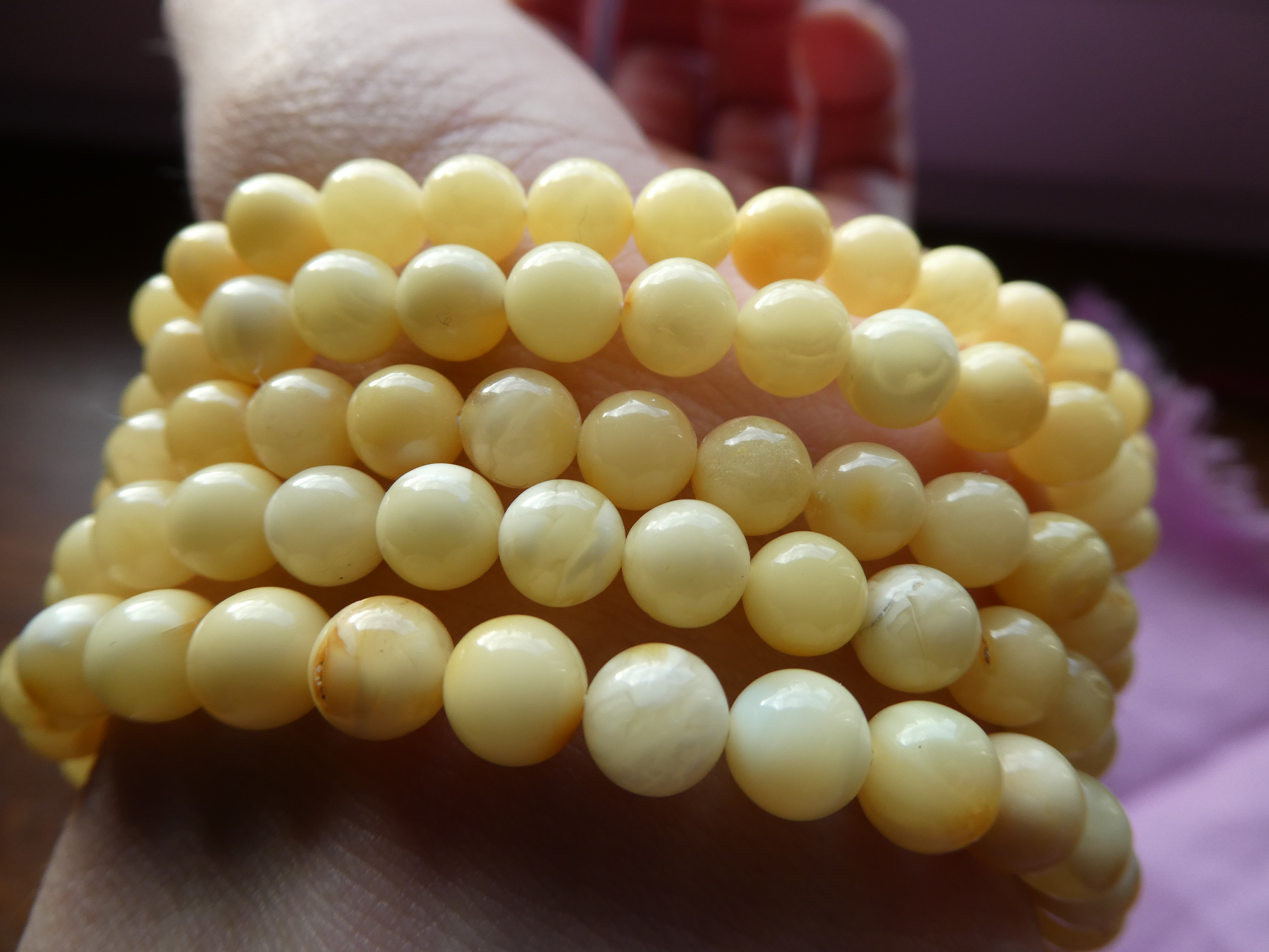 SMOOTH AS BUTTER One (1) Royal Butterscotch Amber Bracelet