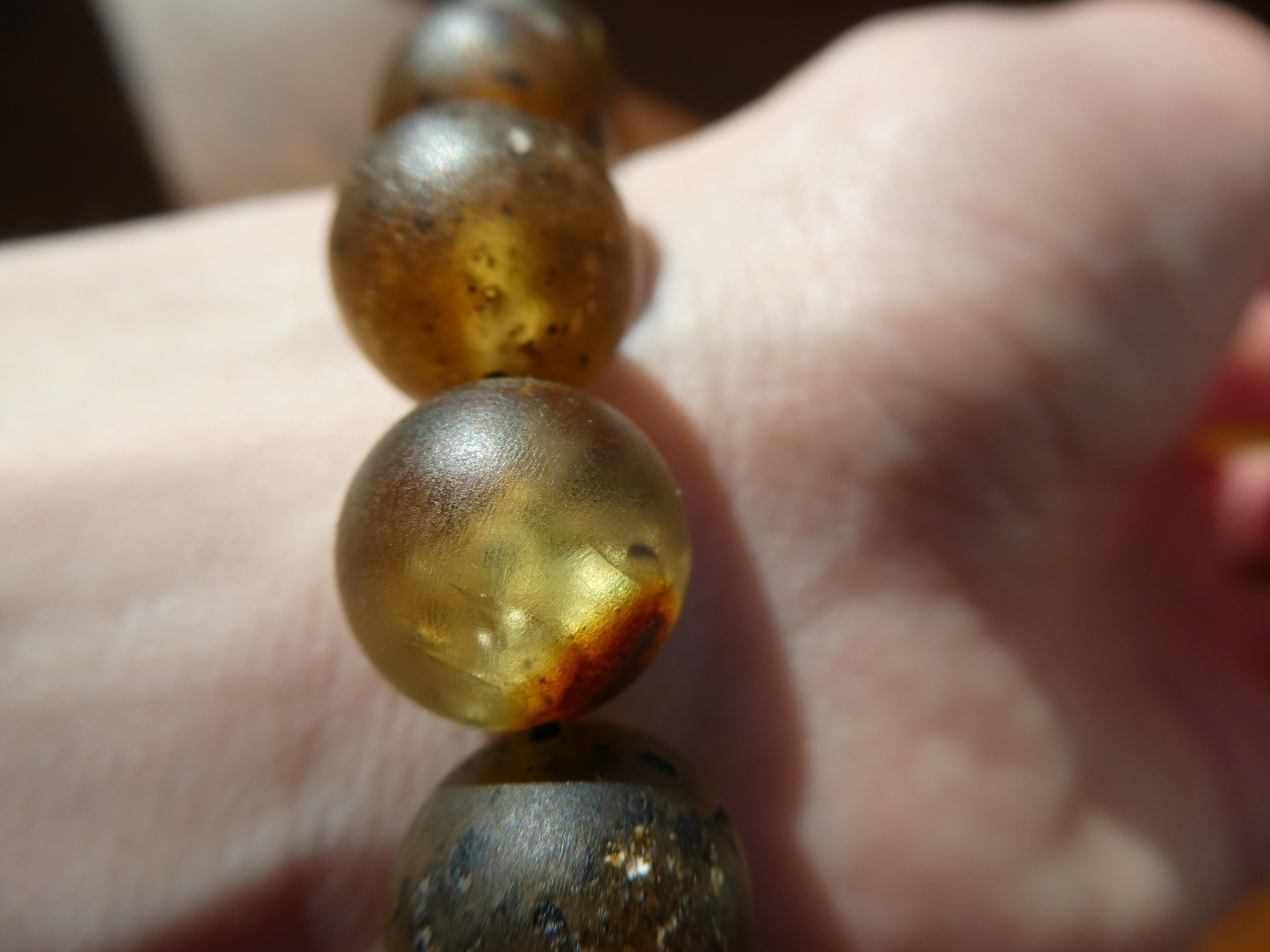 ANCIENT MAGIC Rough Polished Natural Colorful Baltic Amber Bracelet