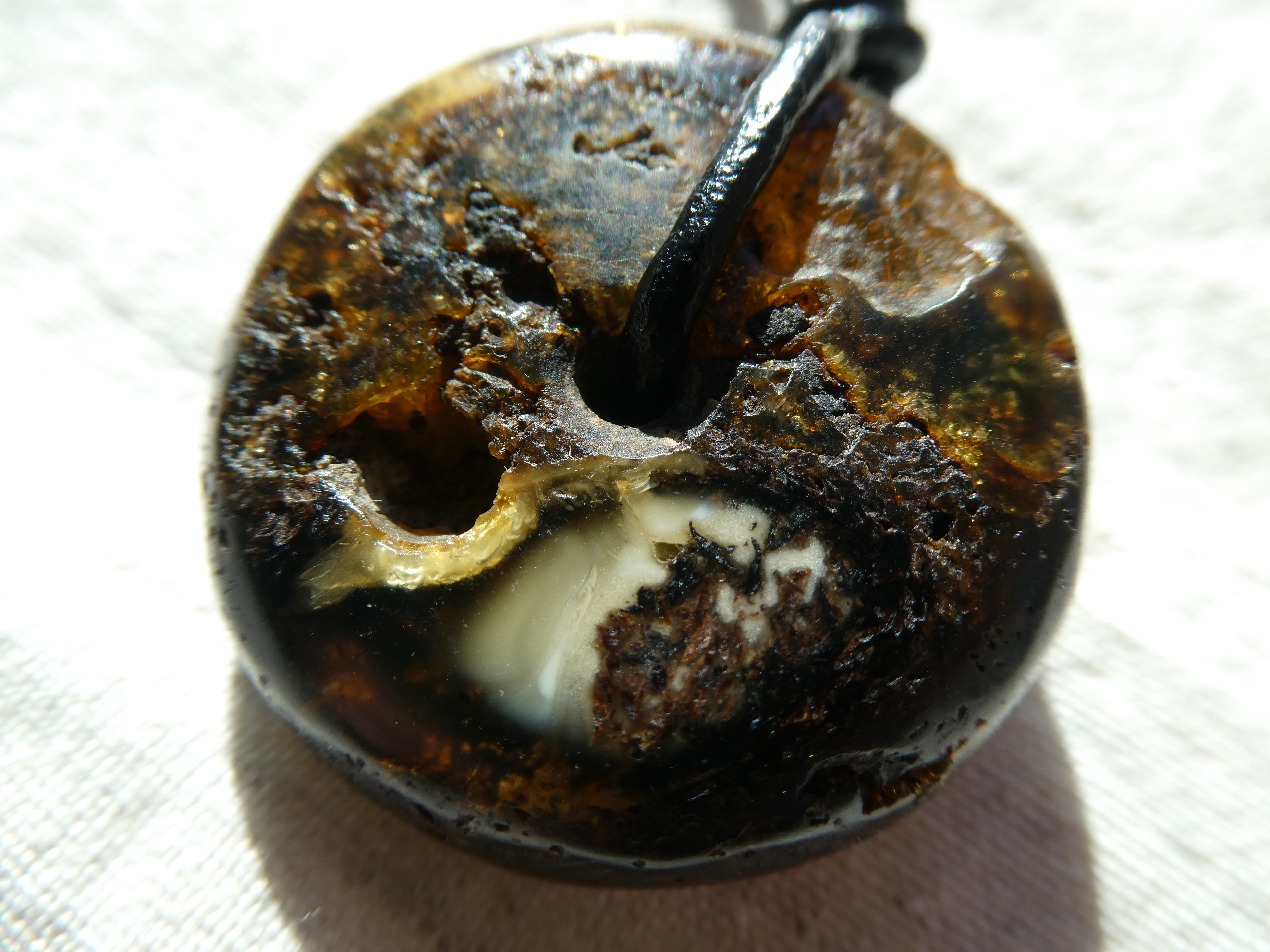'SECRETS' Authentic Mascot DONUT Shape Amber Pendant