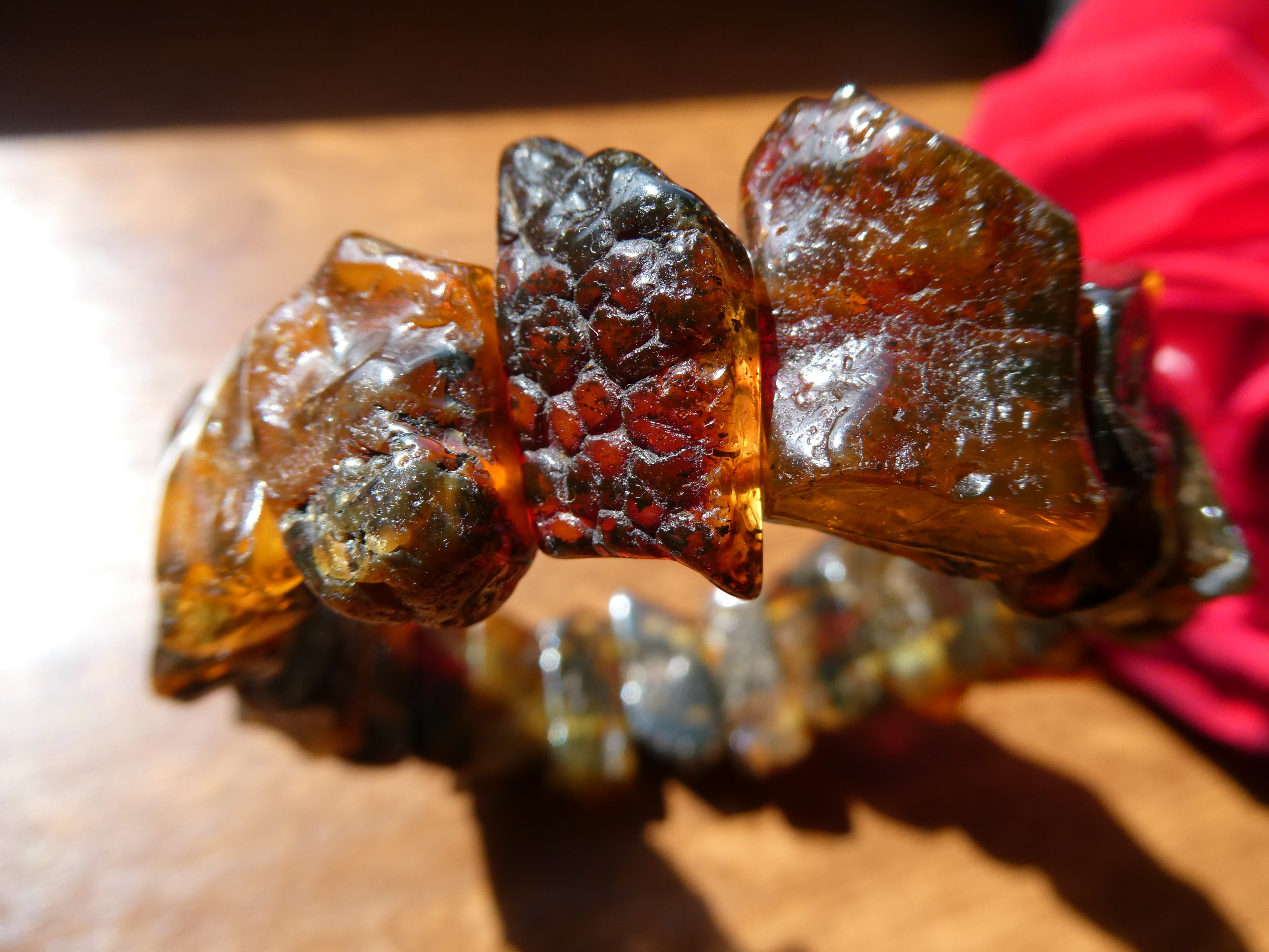 GOLD OF THE NORTH Unique Rough Natural Baltic Amber Bracelet