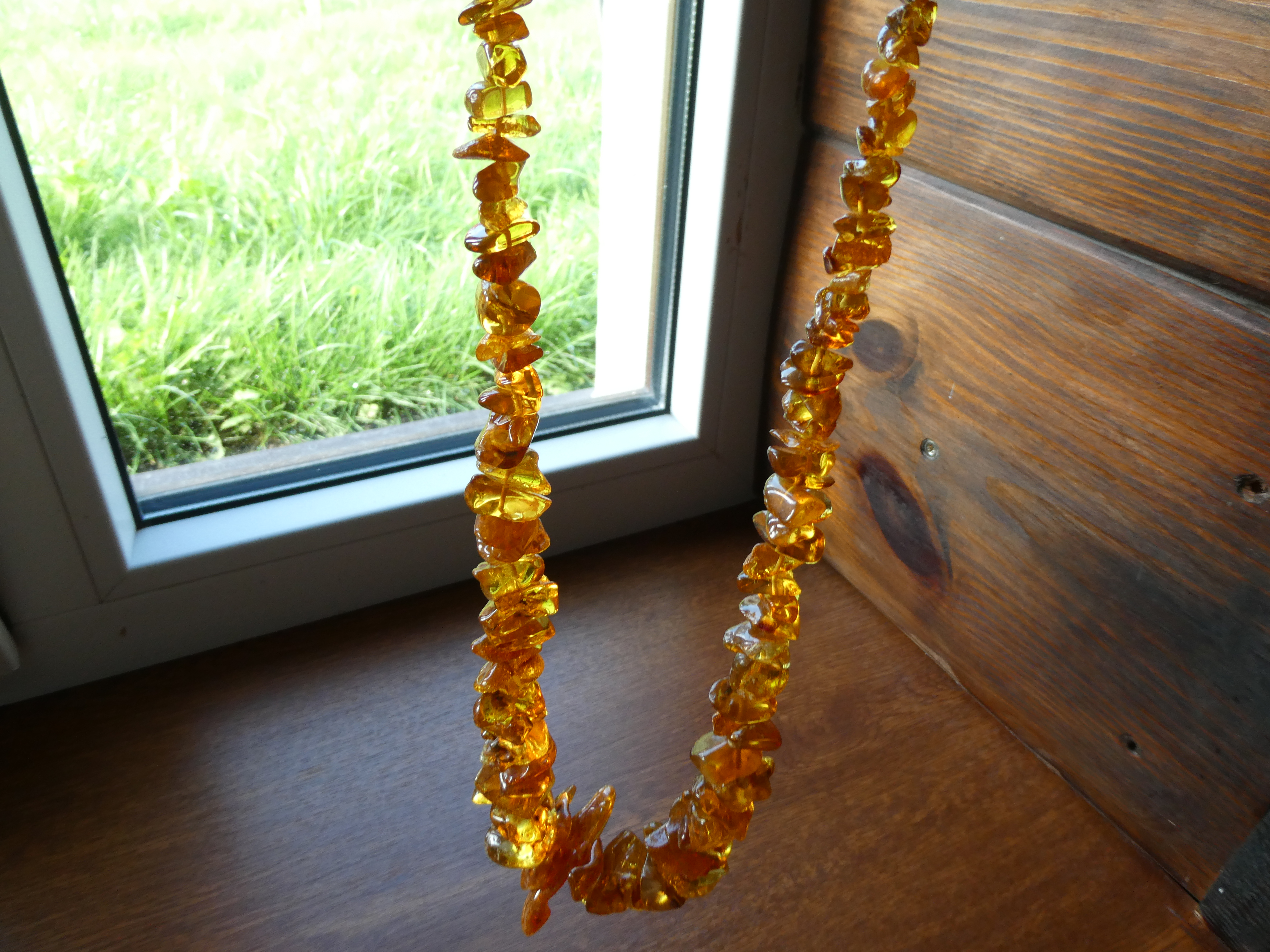 So Very AMBER:) Rough Polished Long Honey Amber Necklace