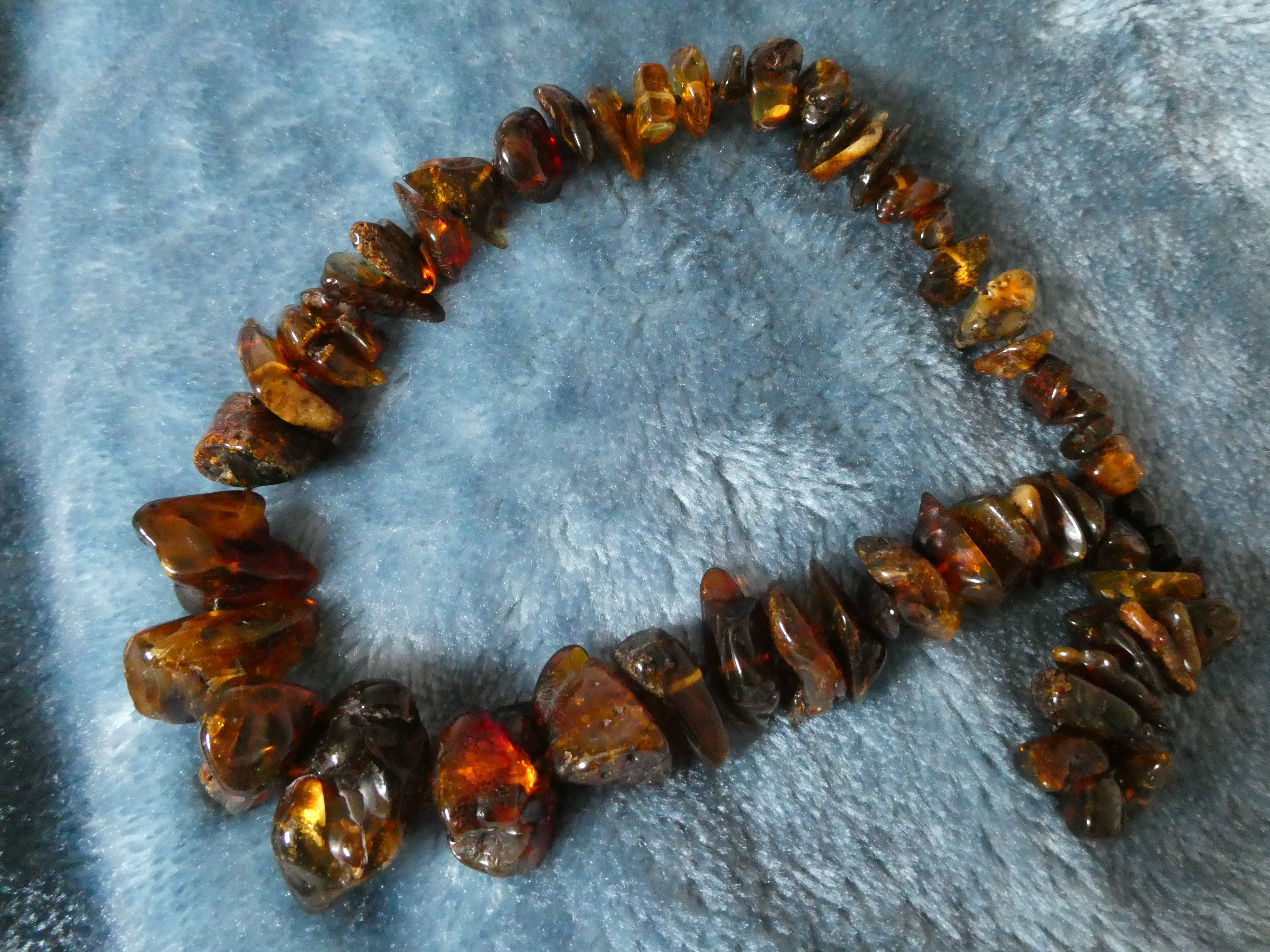 DARK PROTECTOR🖤💥🖤 Transparent Red Greenish Brown Colorful GENUINE BALTIC AMBER Necklace