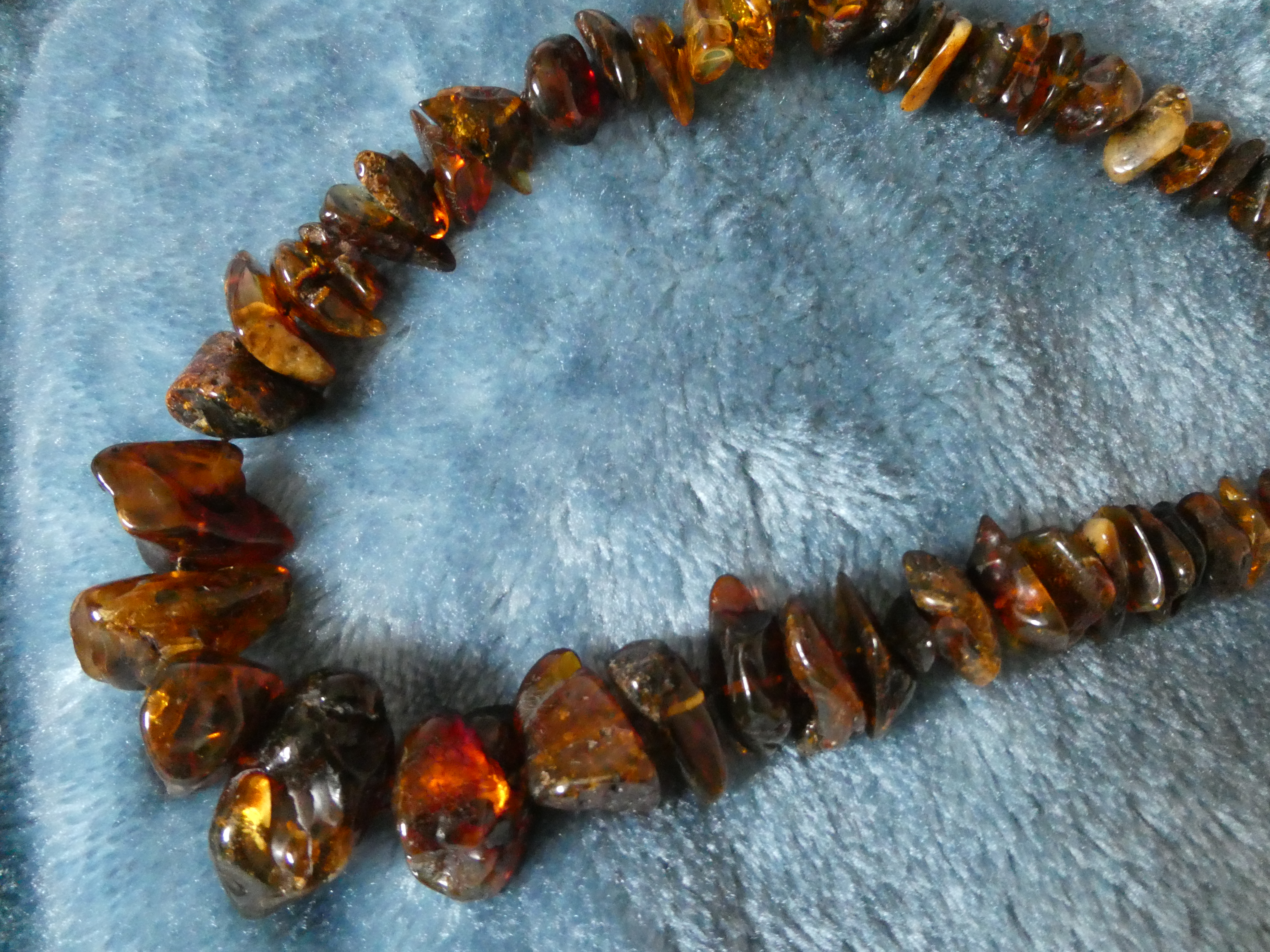 DARK PROTECTOR🖤💥🖤 Transparent Red Greenish Brown Colorful GENUINE BALTIC AMBER Necklace