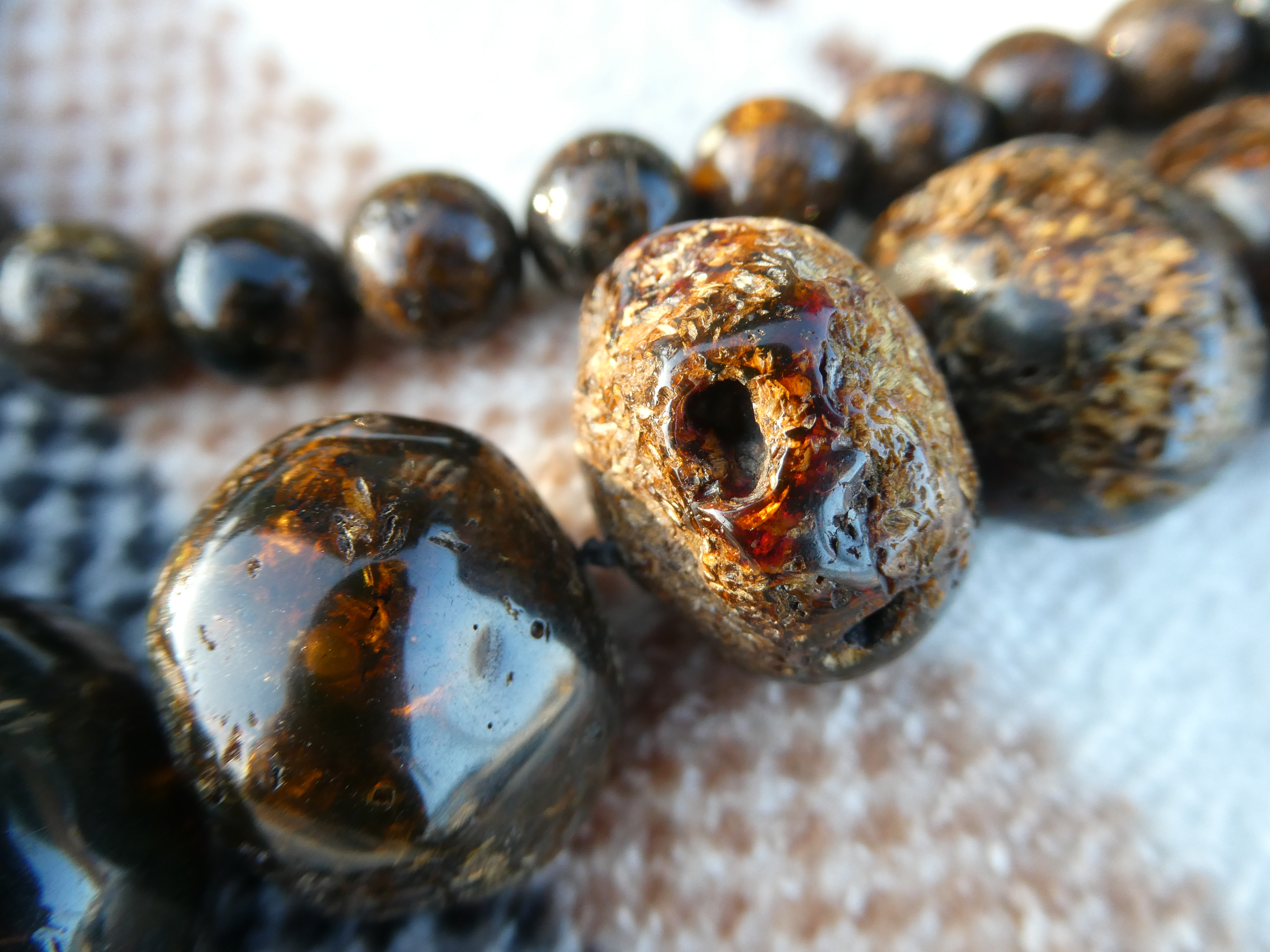 EPIC HUGE AMBER NECKLACE With Very Rough Polishing/ Super Massive Unique Amber Jewelry