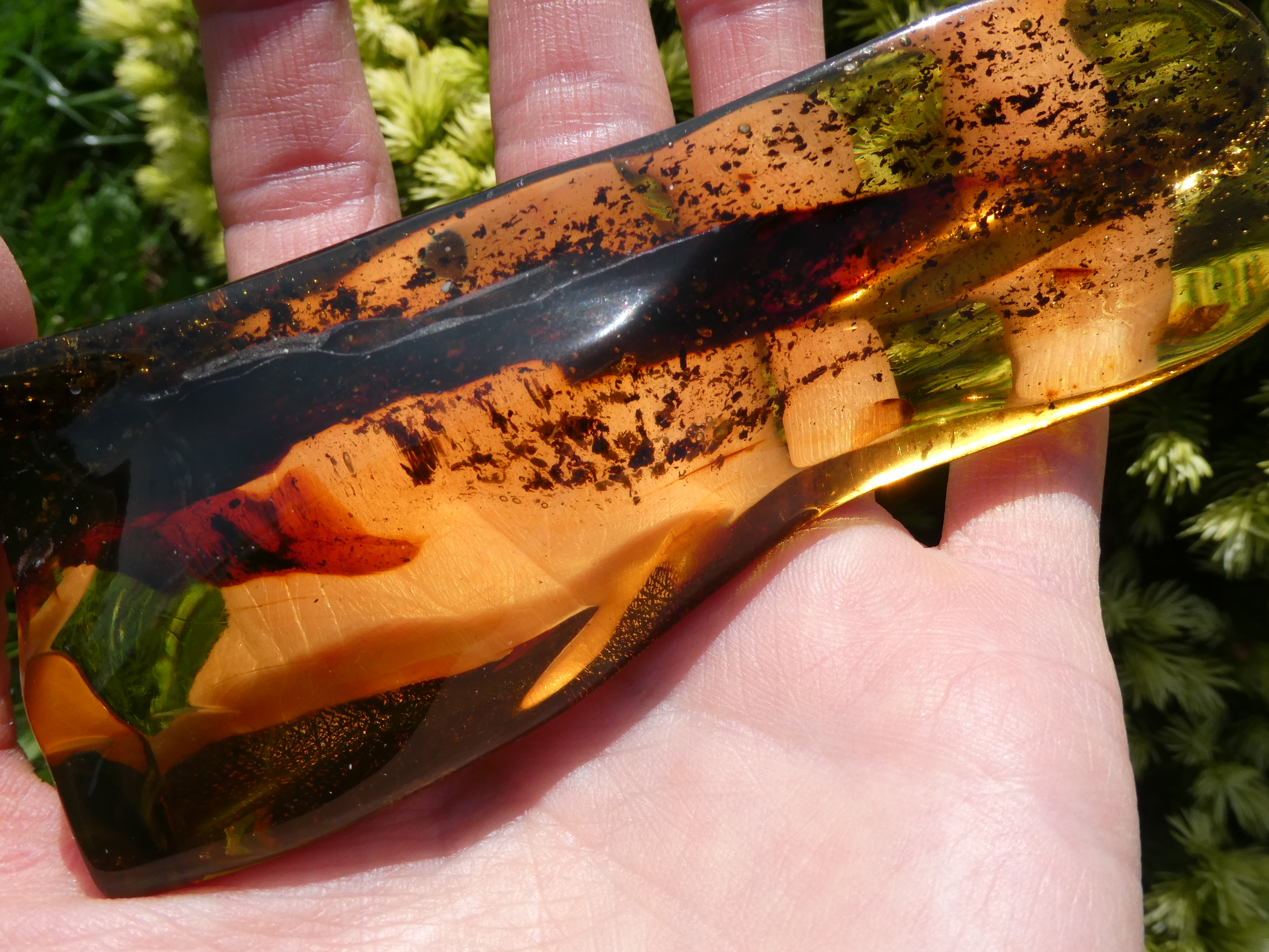 FOR AMBER COLLECTOR Unique Piece, Translucent Glowing Genuine Baltic Amber MONOLITH
