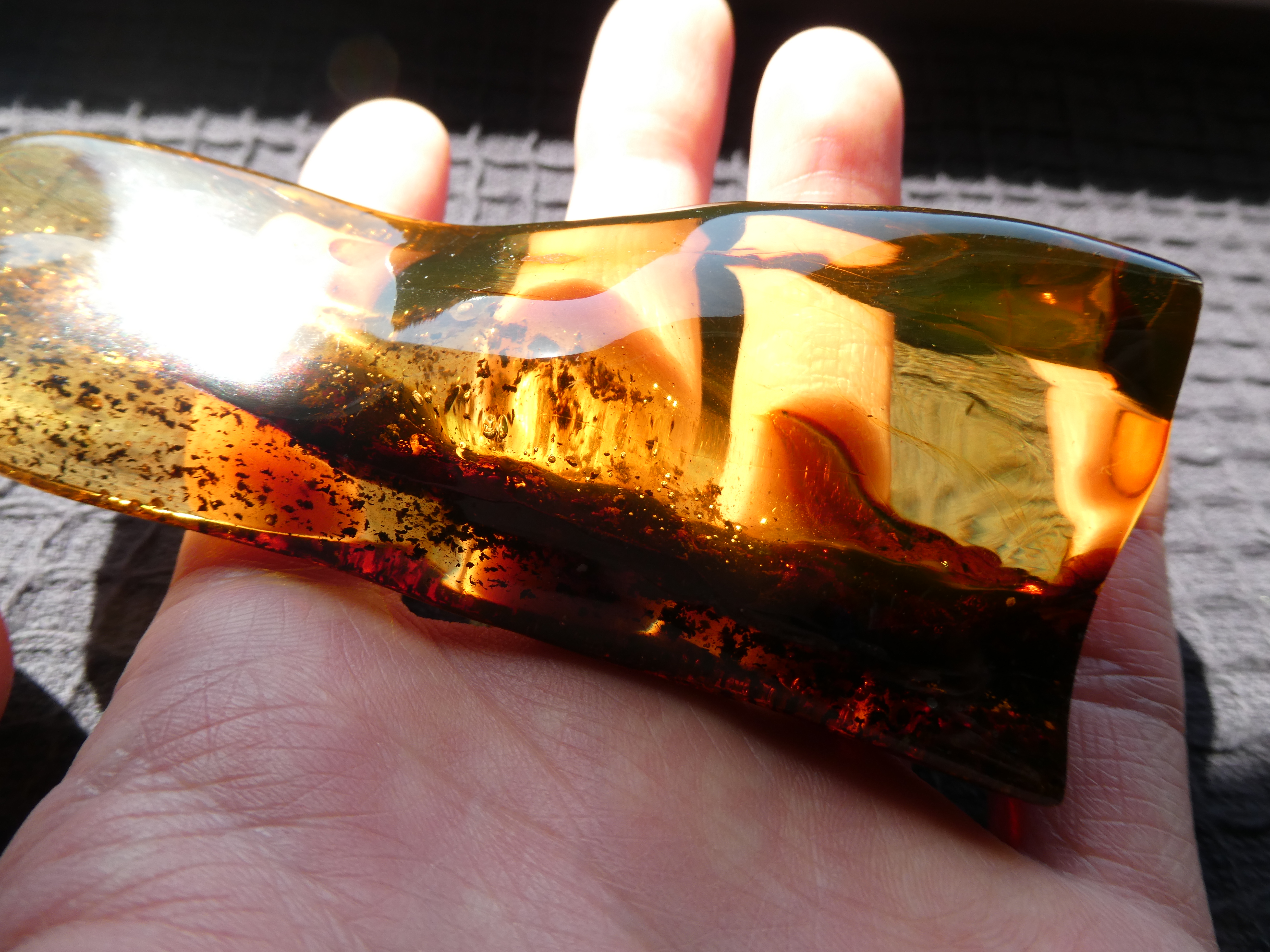 FOR AMBER COLLECTOR Unique Piece, Translucent Glowing Genuine Baltic Amber MONOLITH
