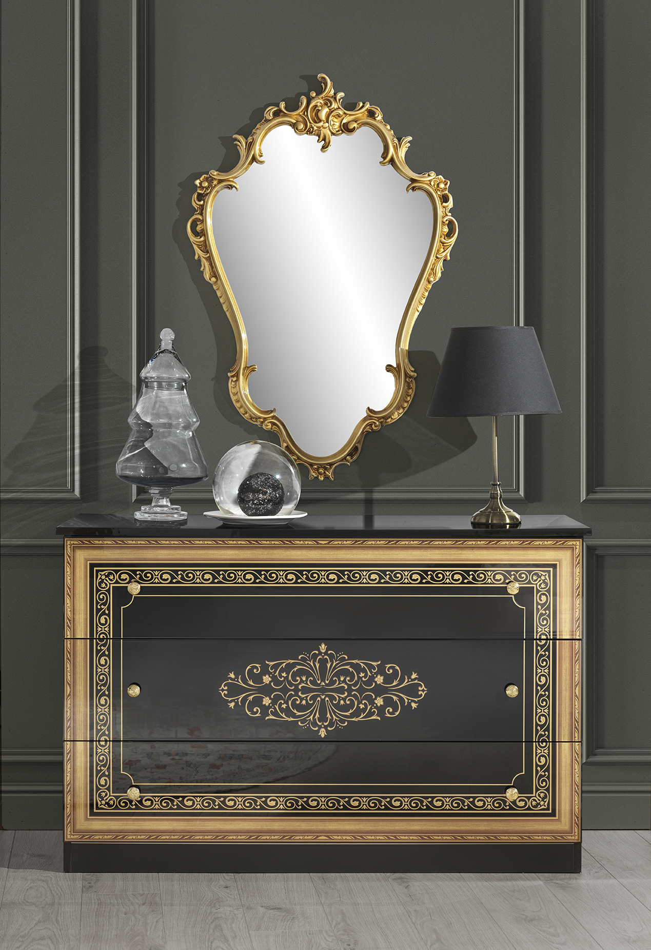 Miegamojo komplektas Anette Nero