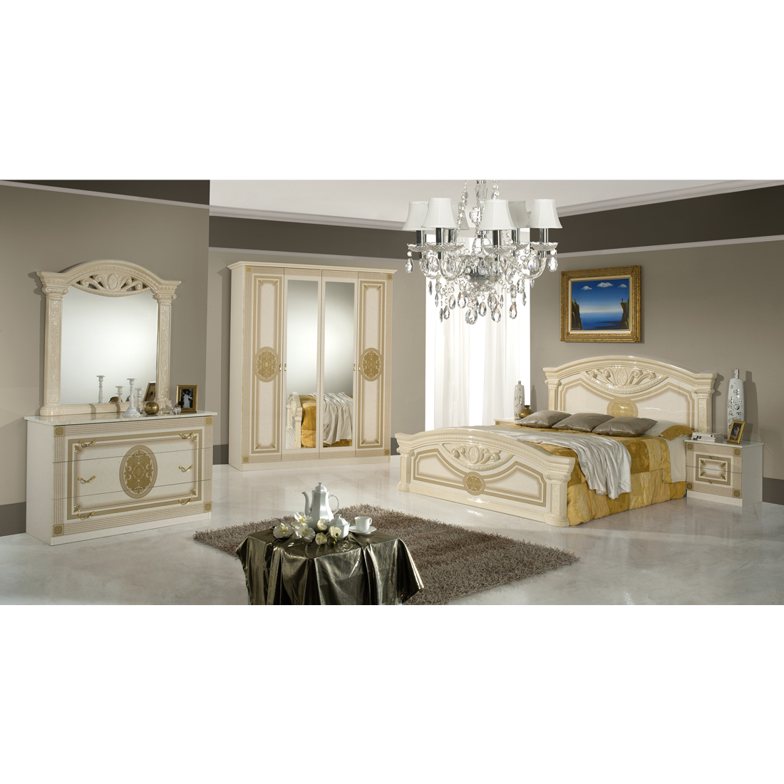 Miegamojo komplektas Kate Biege