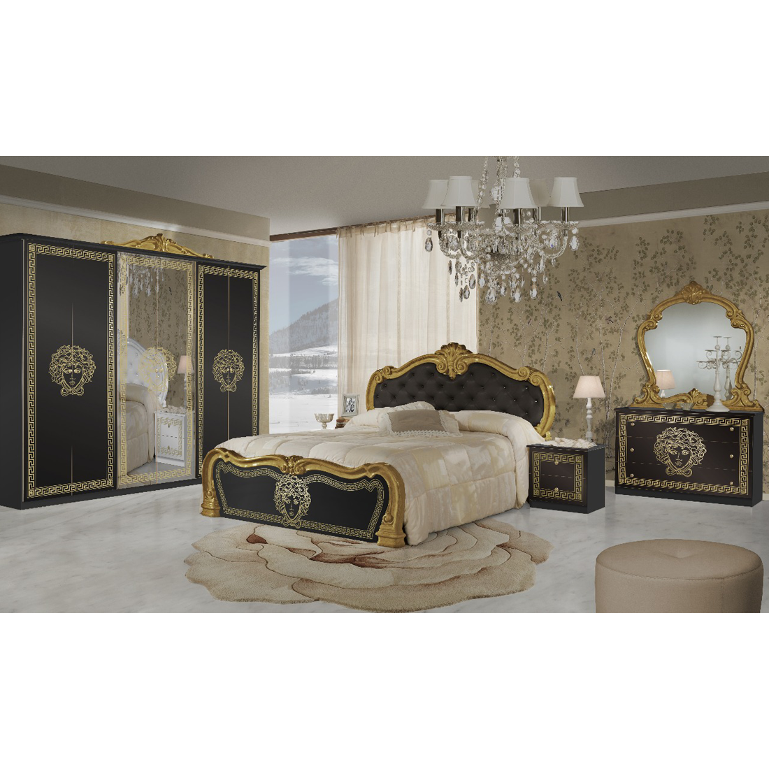 Miegamojo komplektas Vilma Nero