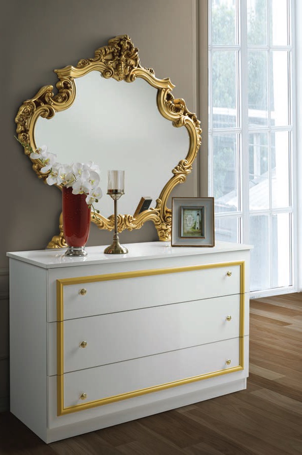 Miegamojo komplektas Barocco Bianco