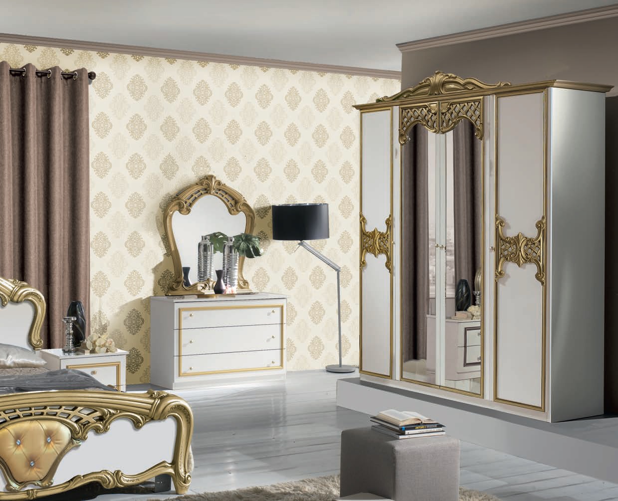 Miegamojo komplektas Eva Bianco Oro