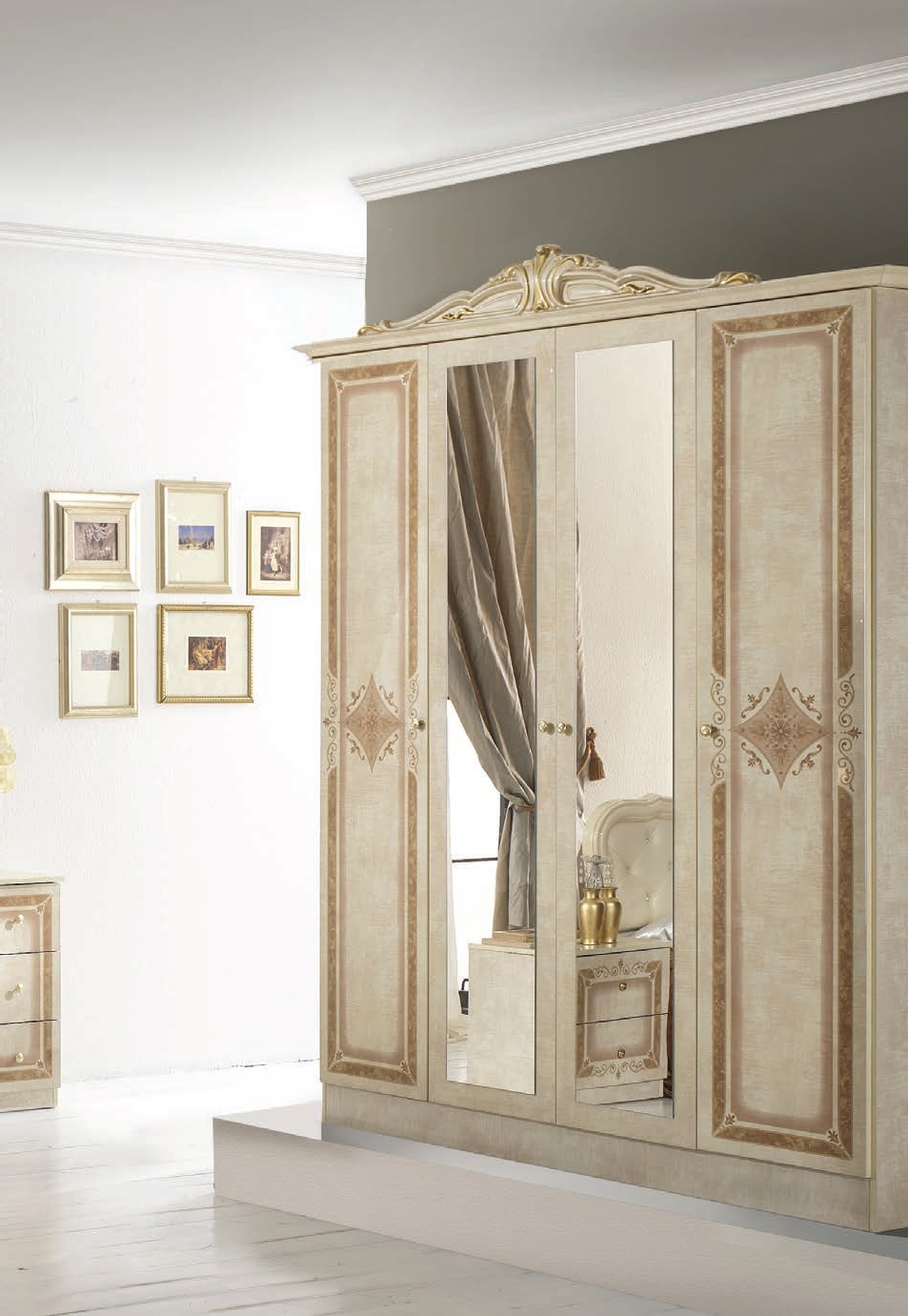 Miegamojo komplektas Luisa Biege