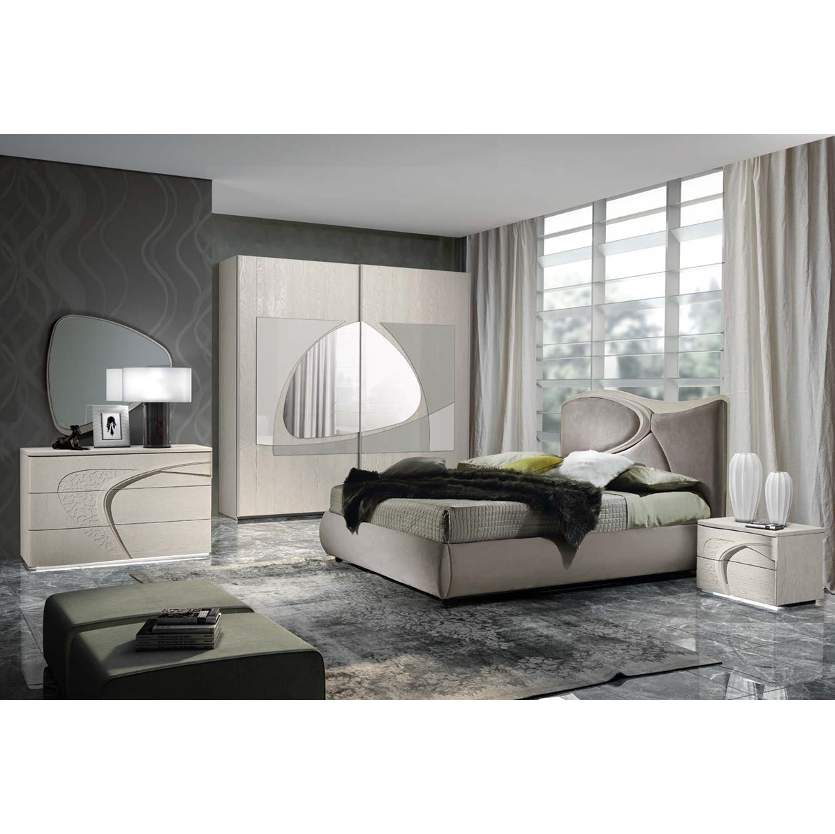 Miegamojo komplektas MELODY GRIGIA