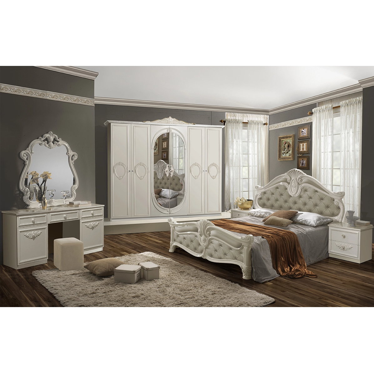 Miegamojo komplektas Nora Biege