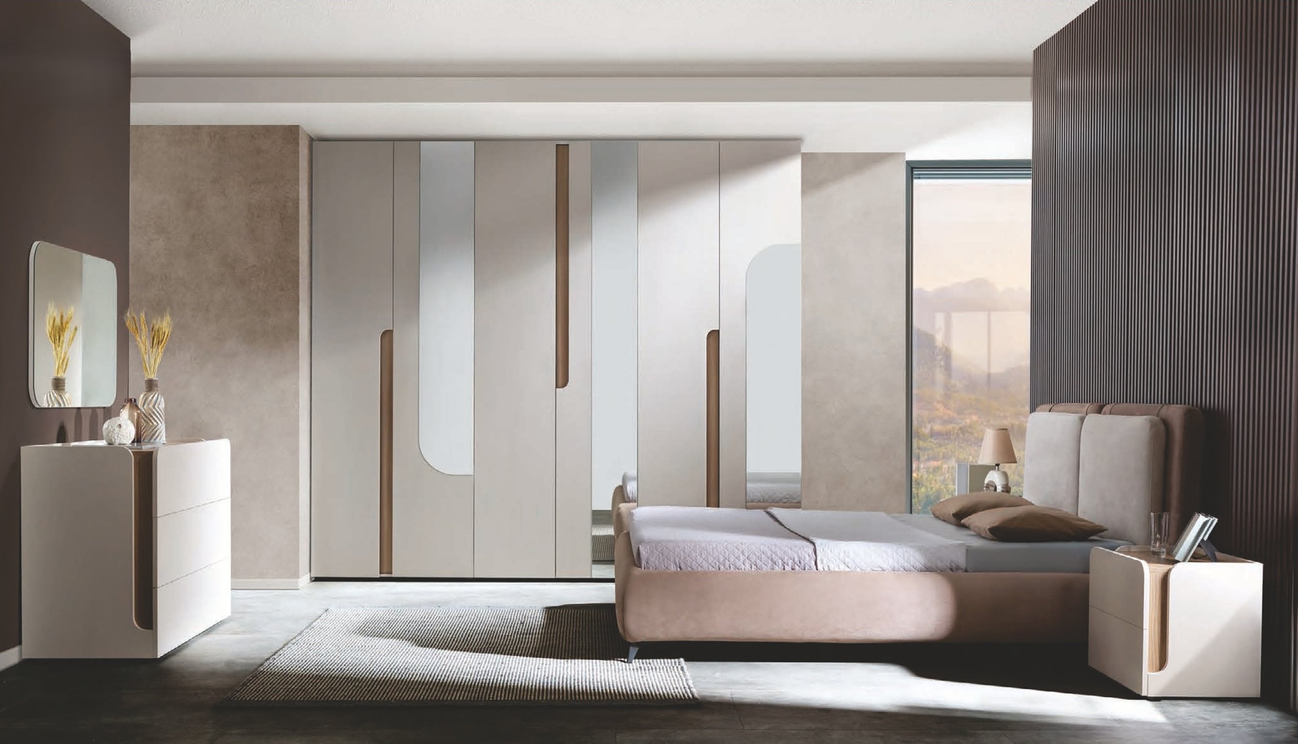 Modernus miegamojo baldų komplektas  EVELYN