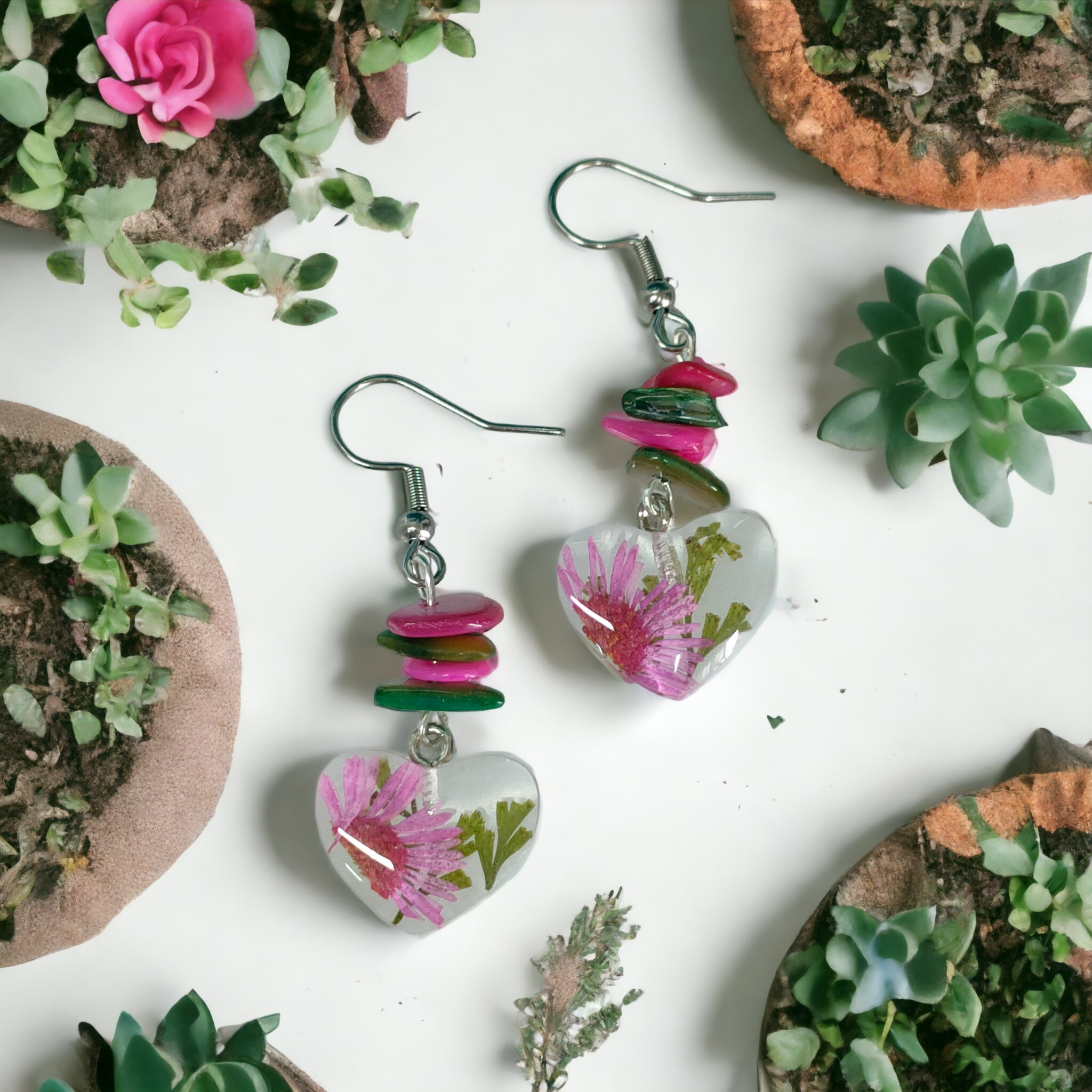 Pendientes Flor Aster