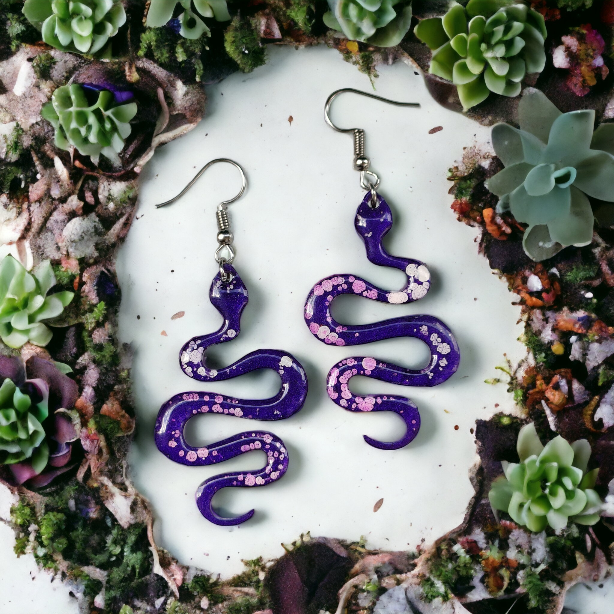 Pendientes PurpleSnake