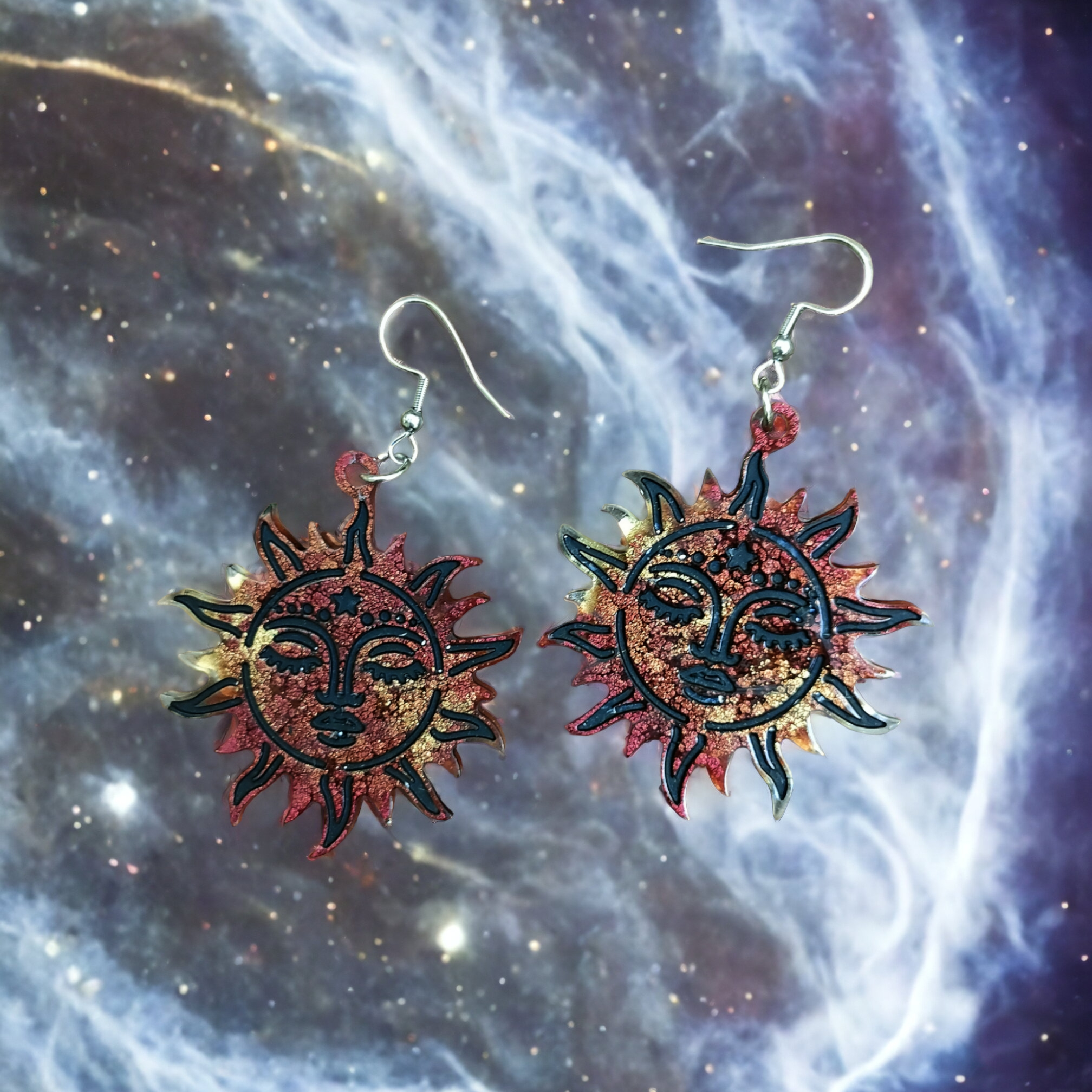 Pendientes Explosión Dorada