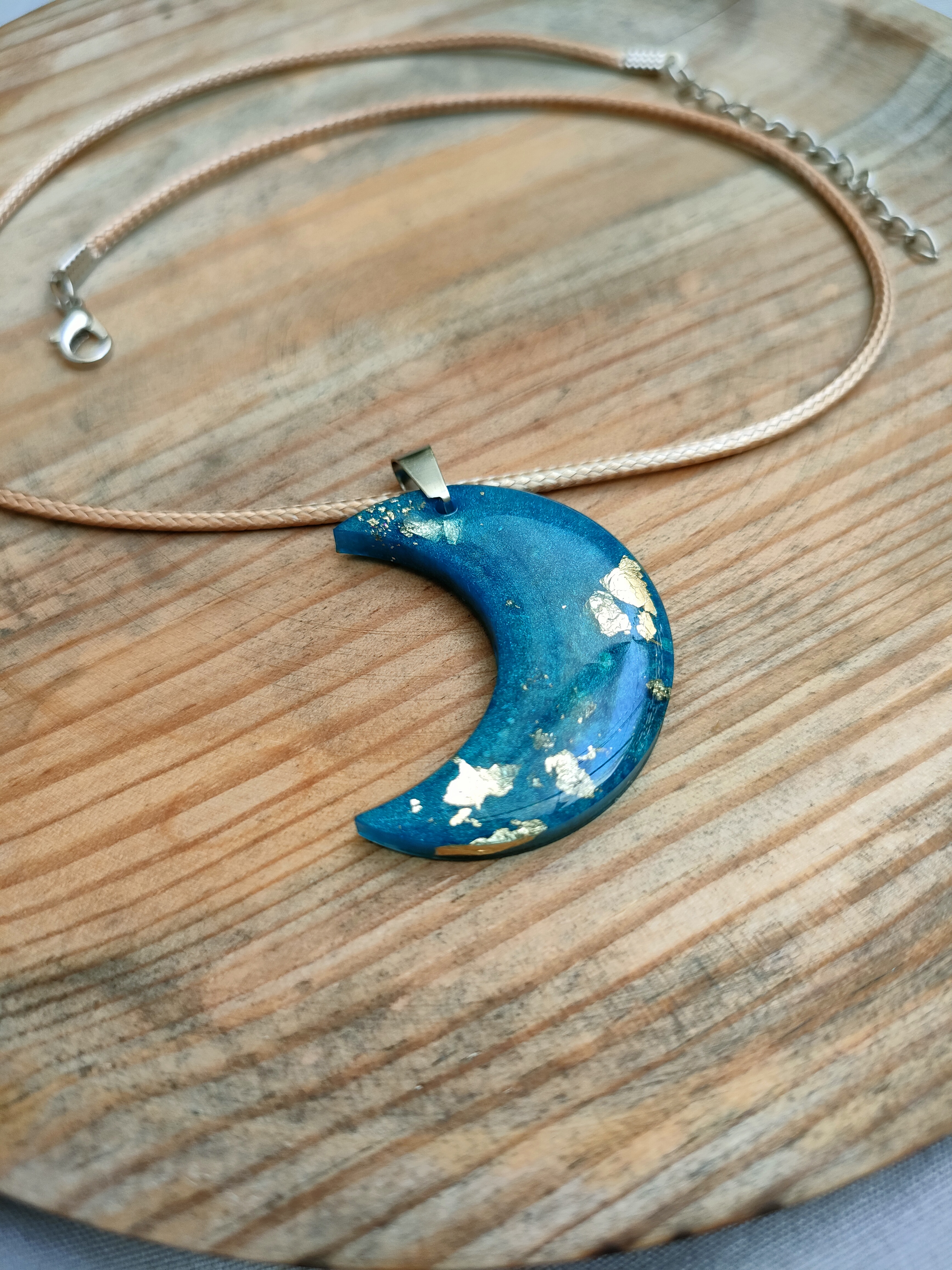 Colgante Luna Turquesa