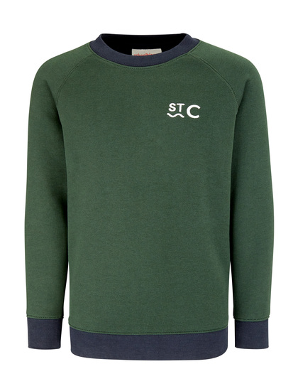 St Christopher's Crested Sweatshirt With Navy Trim