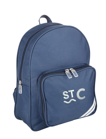 St Christopher's Navy Crested Rucksack